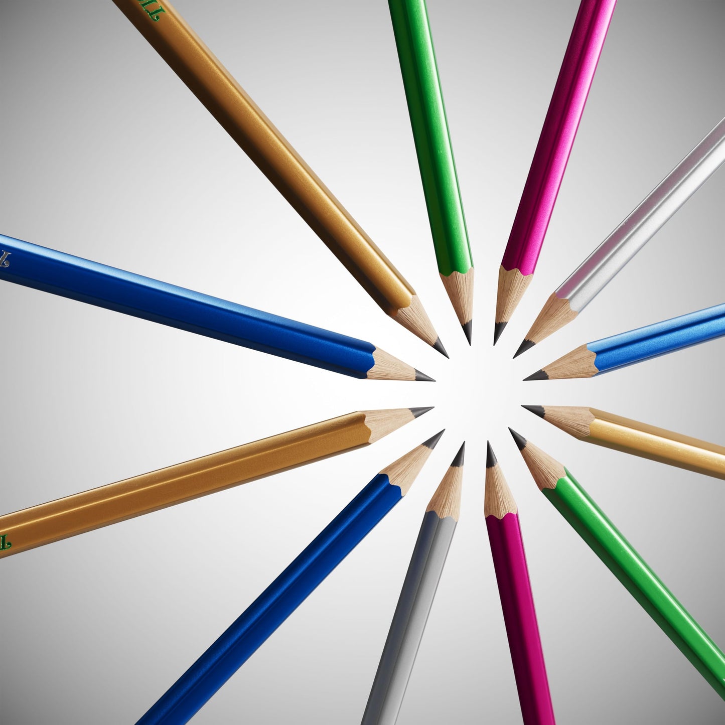 Ticonderoga Wooden Pencils, Pre-Sharpened, #2 HB Soft, Metallic Colors, 150 Count