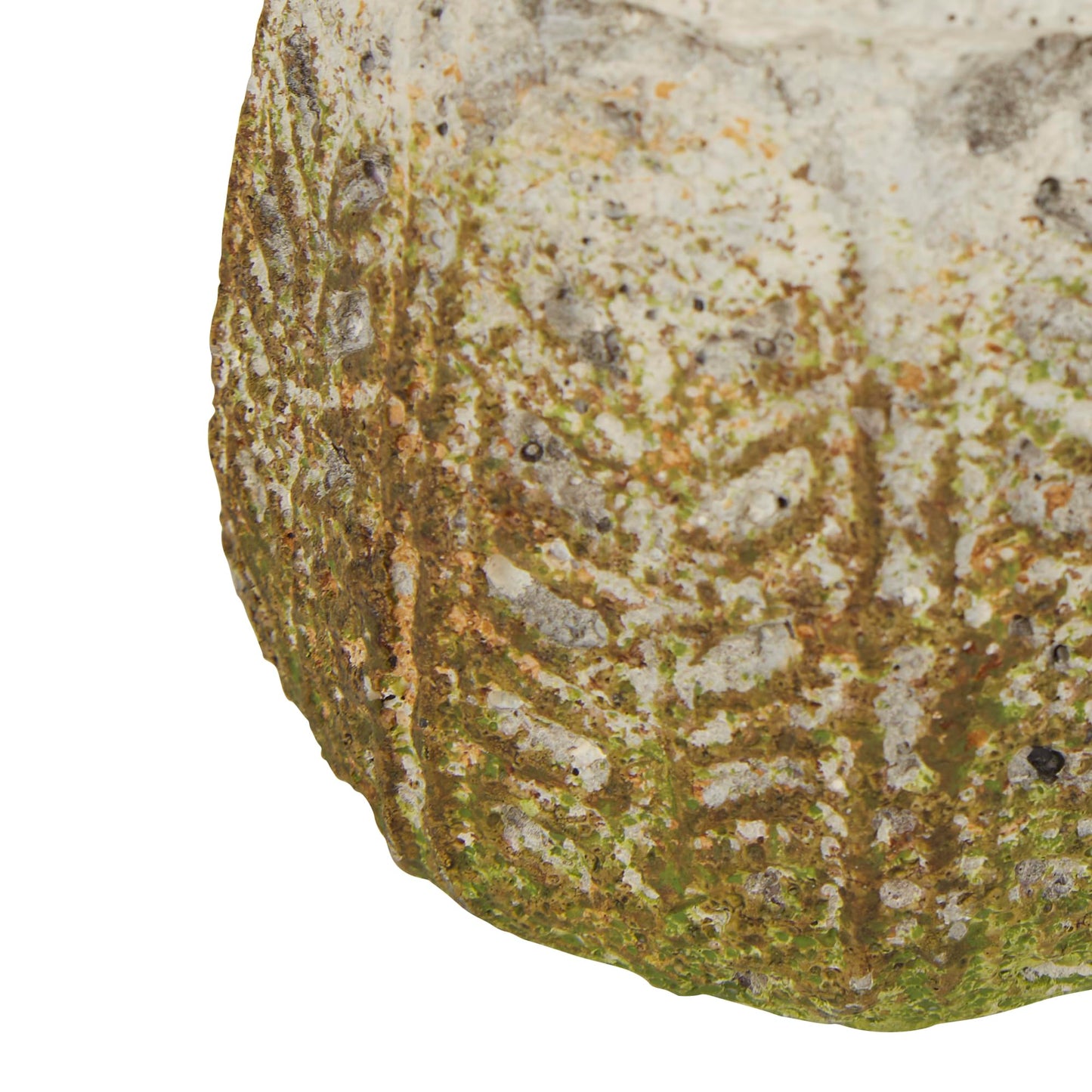 Ancient Leaf Cement Flower Pot (Set of 2)