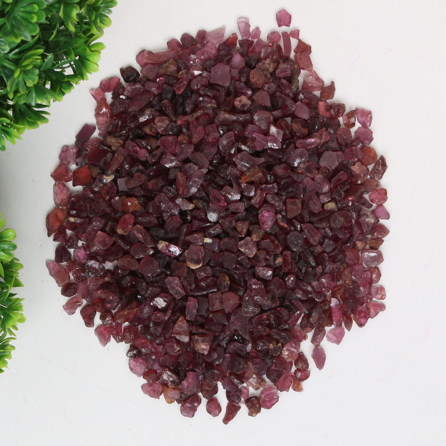 REAL-GEMS Natural Raw Healing Crystals Rough Stones for Tumbling, Cabbing, Polishing, Wire Wrapping, Wicca & Reiki Crystal Healing, Mix Gemstones,7 Chakra (Red Garnet)