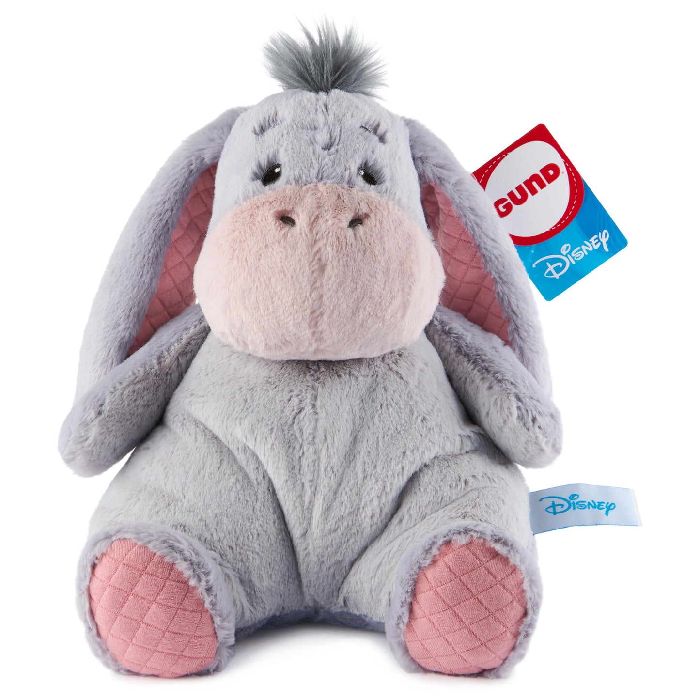 GUND Disney Official Eeyore Oh So Snuggly Plush, Winnie the Pooh, Eeyore Donkey Stuffed Animal for Ages 1 and Up, Grey, 12.5”