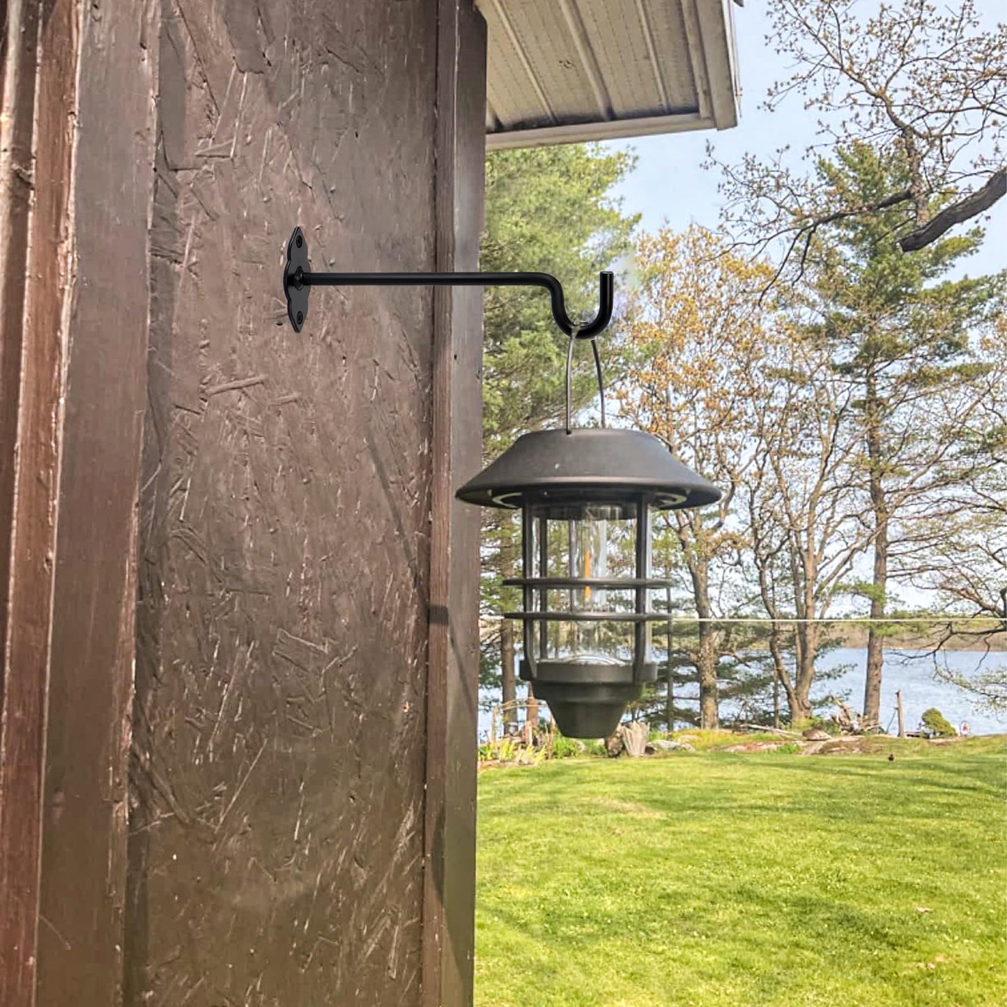 XIDING 10 Inch 2 Pack Plant Hangers Outdoor or Indoor Plant Hooks Hanging Plant Bracket for Home Decor Bird Feeders