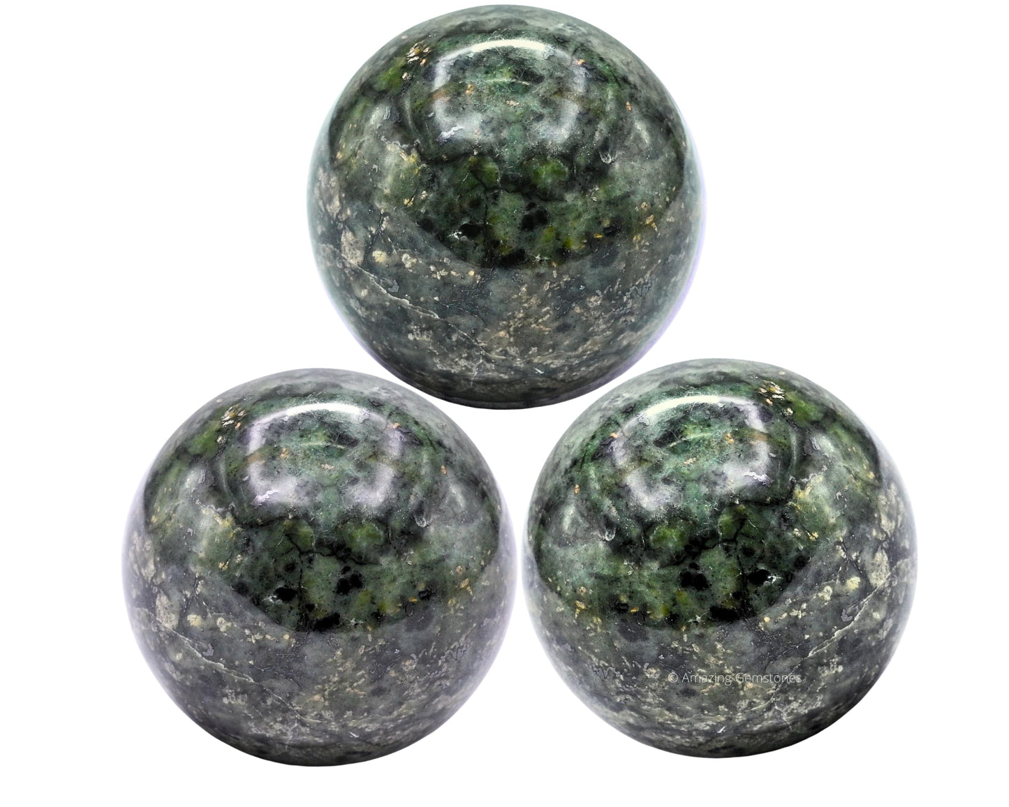 Amazing Gemstone Green Jade Crystal Ball with Stand - 2 Inches Crystal Sphere Meditation Balls for Witchcraft and Decorative Balls
