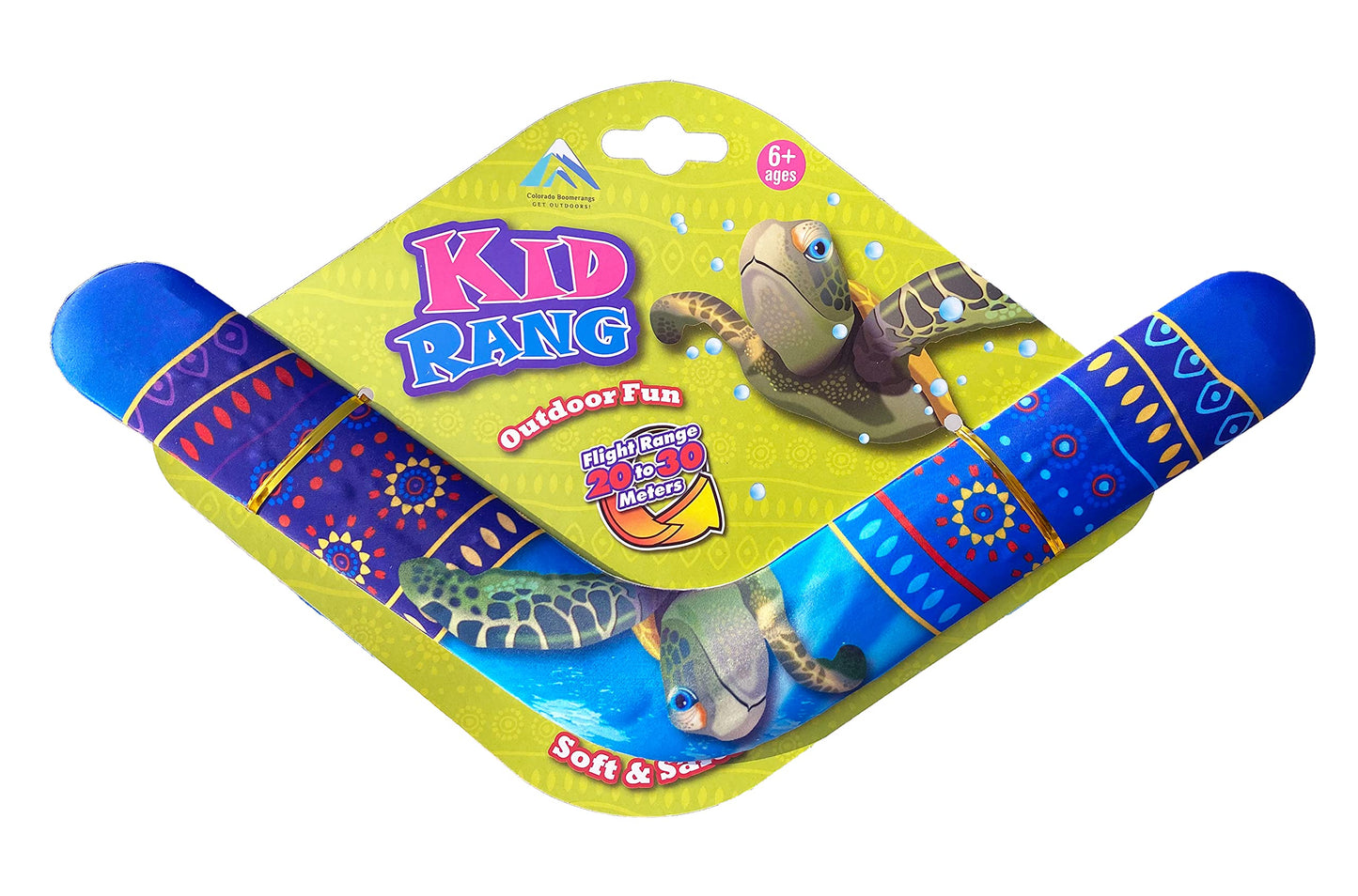 Colorado Boomerangs Kid Rang Turtle Boomerang - A Great Boomerang for Kids and Teenagers