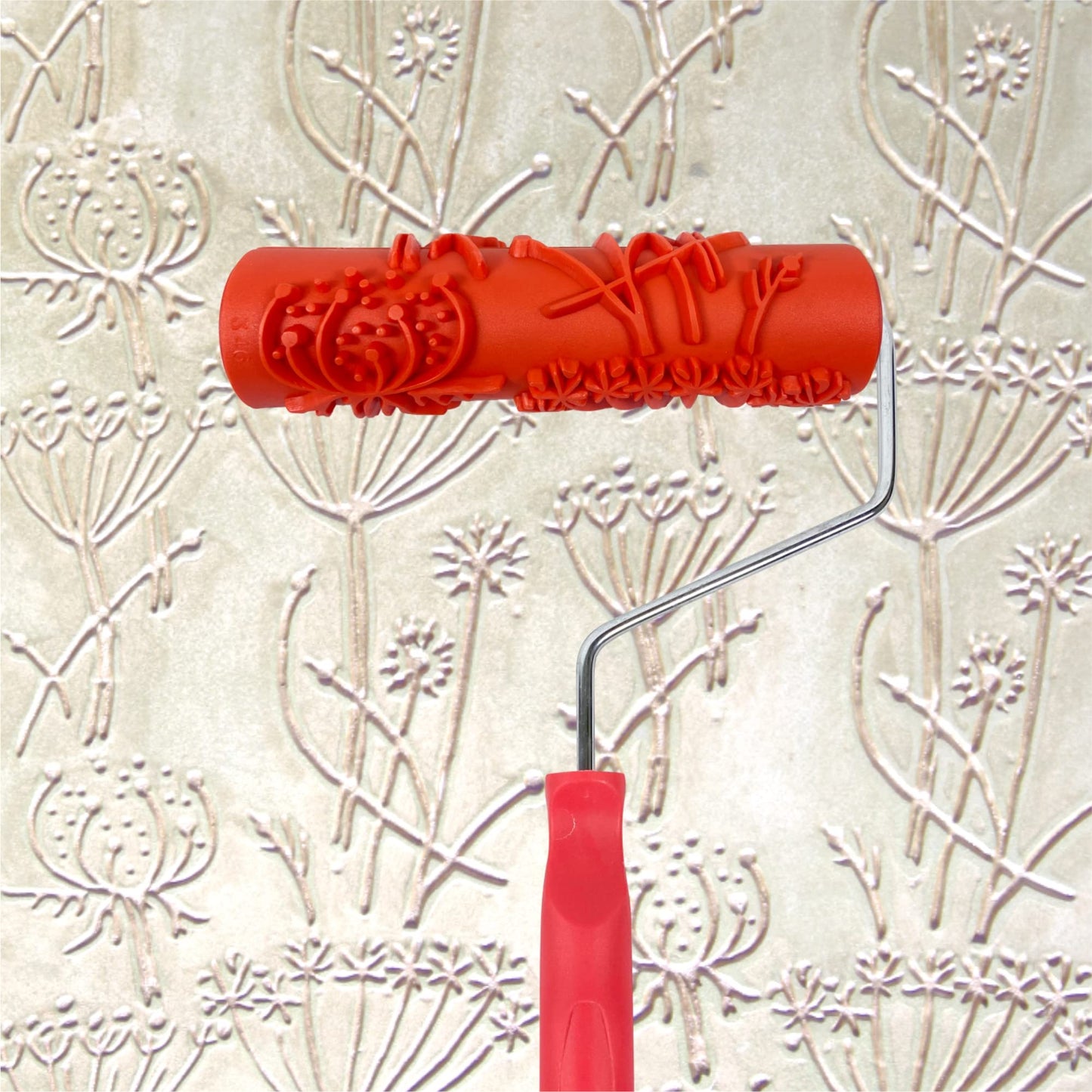 Hanroy 7'' Patterned Paint Roller for Wall Decoration Classic Brick Embossing Texture Rubber Roller Decorative Household DIY Paint Art Tool for Wall Decoration(EG346T)