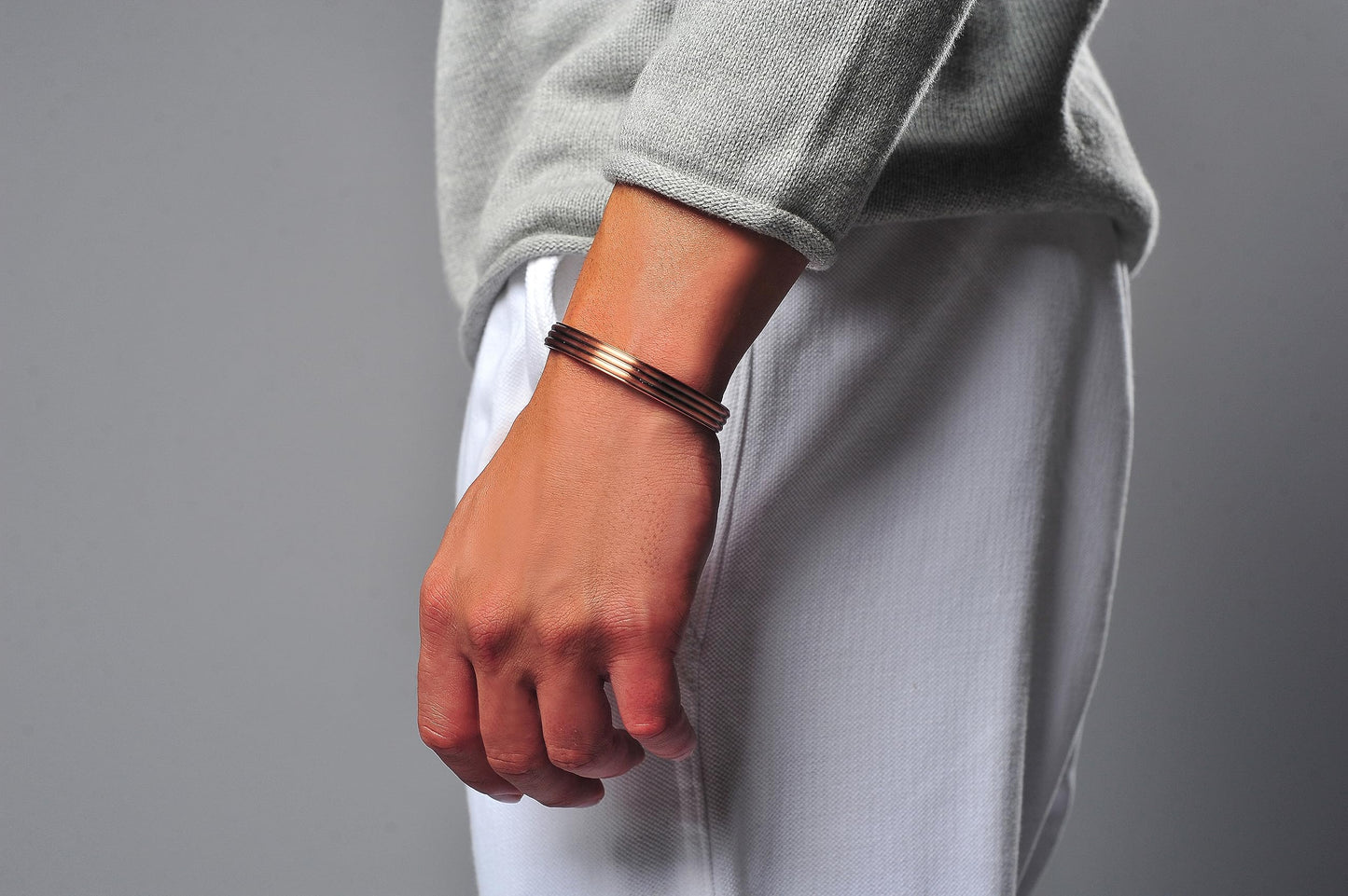 Earth Therapy Women's Greek Style Magnetic Copper Cuff Bracelet - Adjustable - Ultra Strength