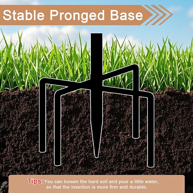 OUISJYER 13" Metal Bird Bath for Outside 3" Deep Removable Bowl with Stake