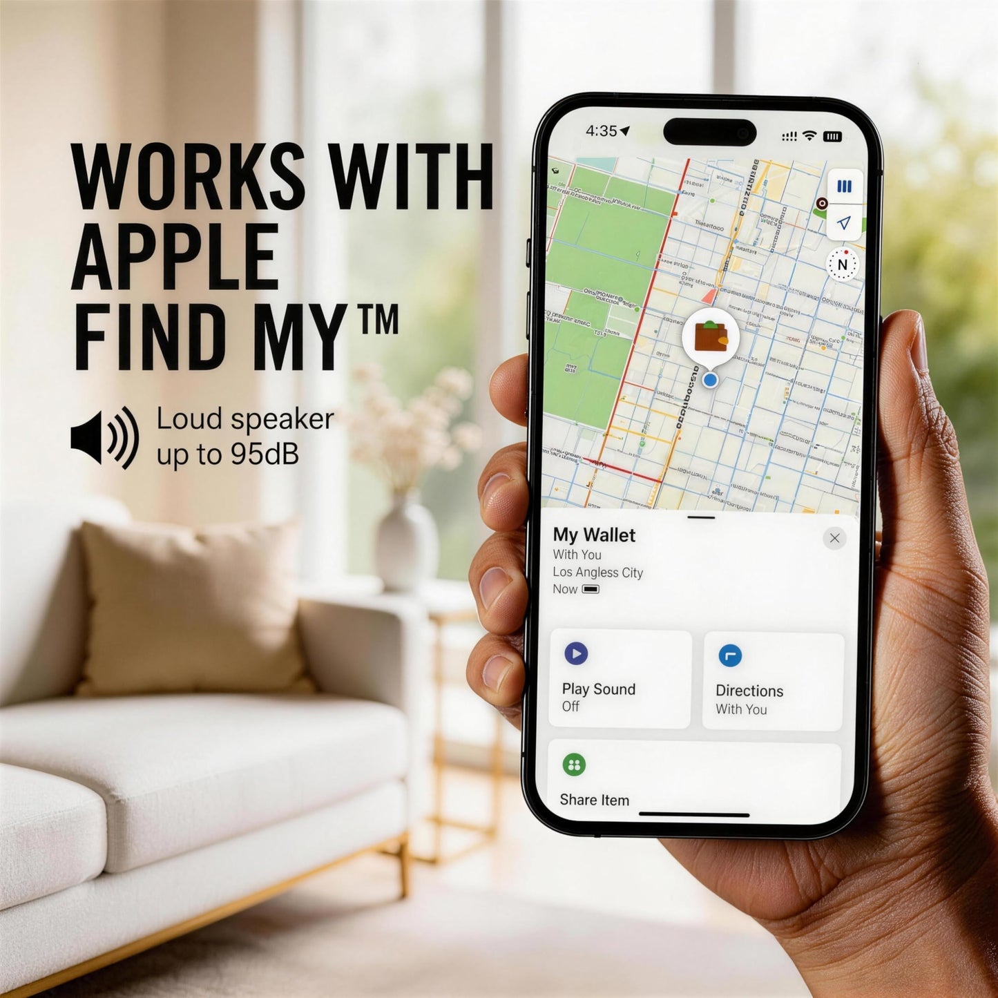 USBERG Wallet Tracker Card (2-Pack) - Ultra-Thin Bluetooth Locator Compatible with iOS Find My Network, Credit Card Size Finder for Wallets & Luggage