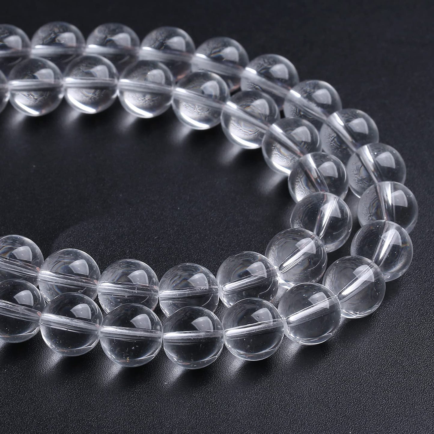 6MM 63PCS Clean Glass Spacer Loose Beads for Jewelry Making DIY Bracelet Necklace