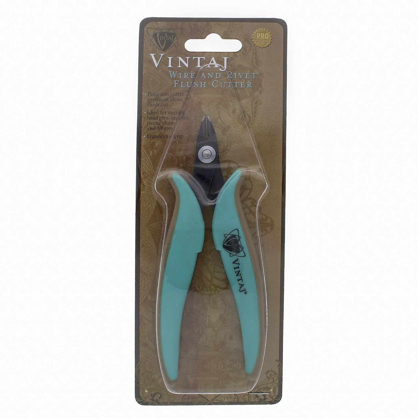 The Beadsmith Vintaj Semi-Flush Cutter – 5-Inches (127mm), Ergonomic Handle – Make Clean, Flush & Precise Cuts – Jewelry Making Tool for Creating Earrings, Bracelets & Necklaces
