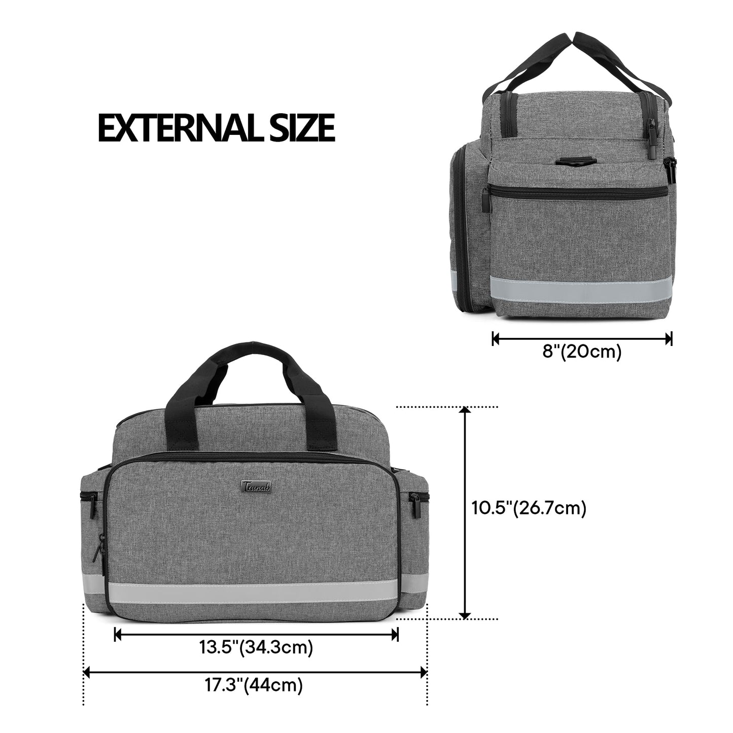Trunab Home Health Nurse Bag Medical Bag Organizer with Handle and Shoulder Strap for Home Visit, Travel, Nursing Student