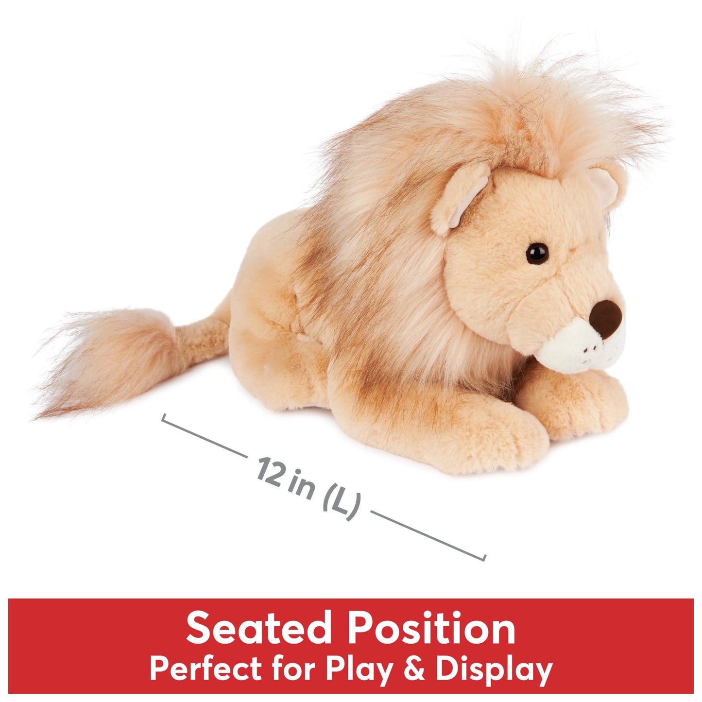 GUND Regis Lion Plush, Lion Stuffed Animal for Ages 0 and Up, Tan/Gold, 12"