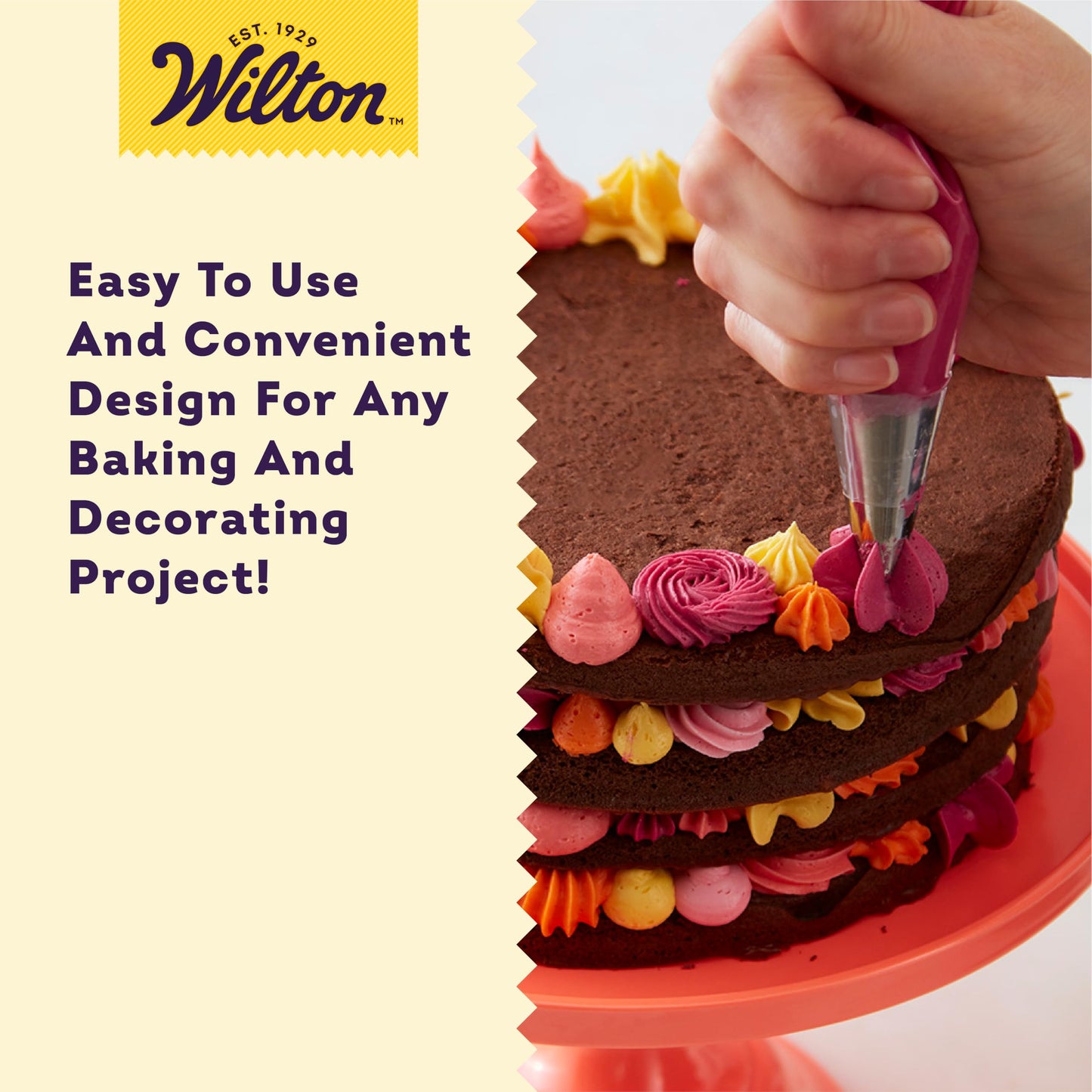 Wilton Master Cake Decorating Piping Tips Set - Decorating Supplies for Cakes & Cupcakes - Comes with Carrying Case - Includes Star, Leaf, Zigzag Tips & More - 55-Piece Set
