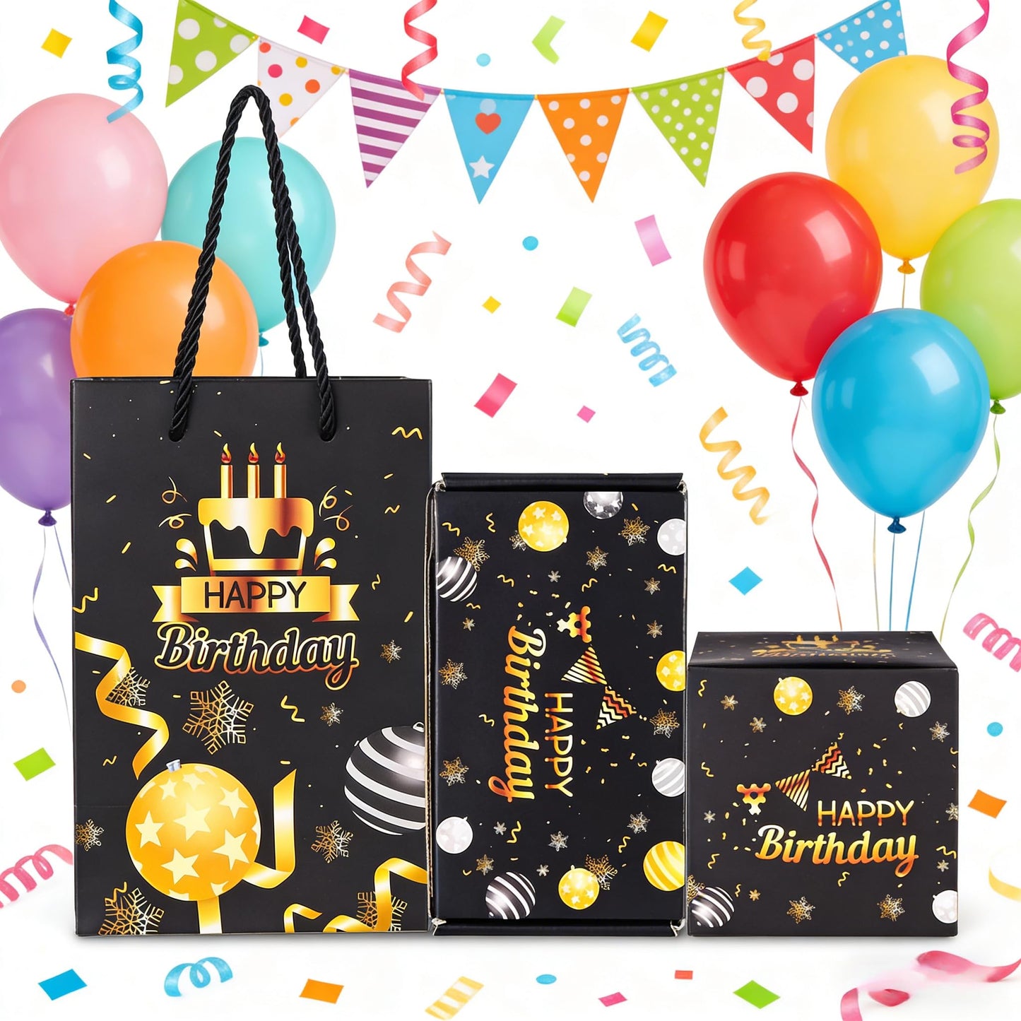 Surprise Gift Box Explosion for Money,Birthday Bouncing Box,Folding Bouncing Gift Box for Birthday Anniversary, 12 bounces Boxes