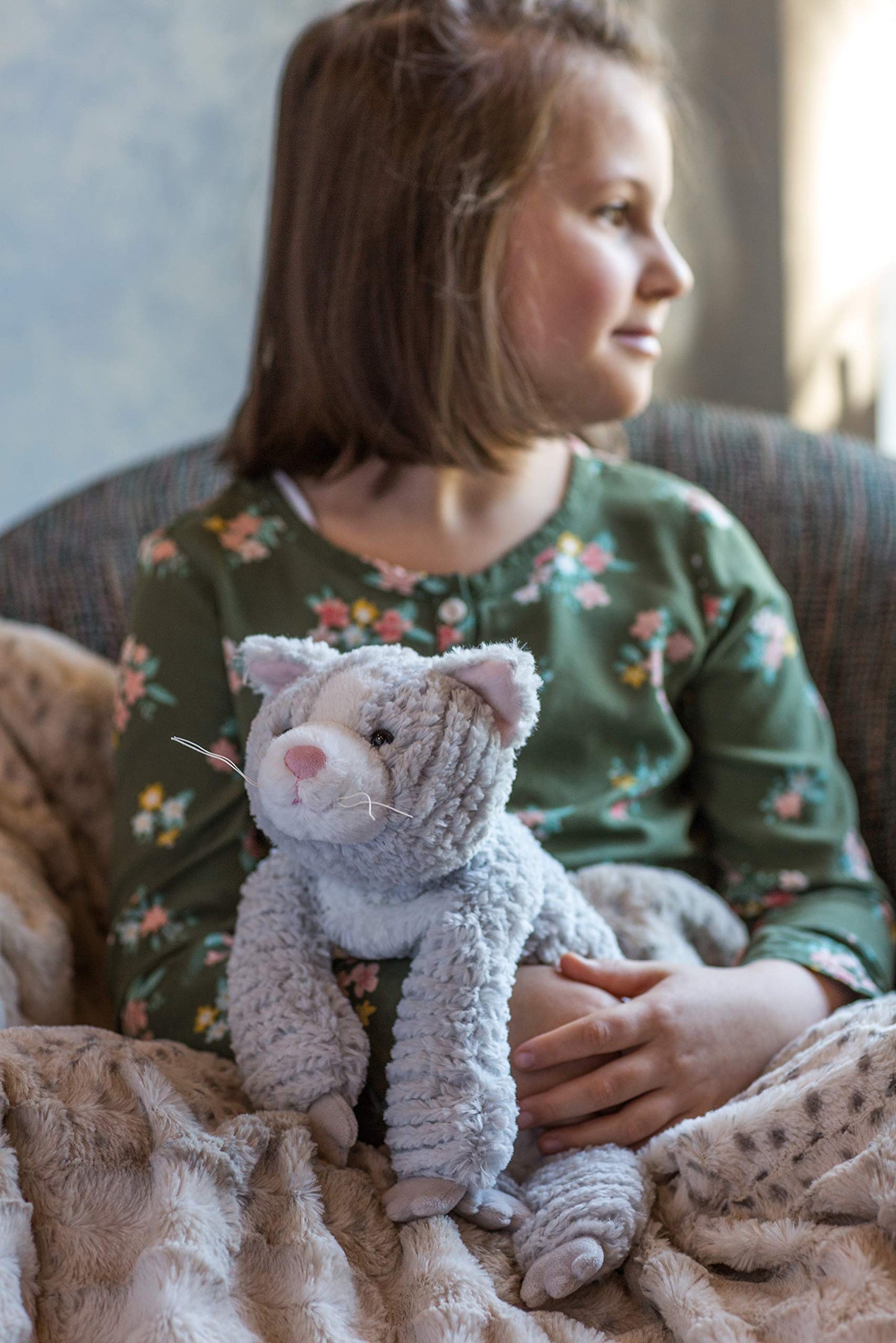 Mary Meyer Stuffed Animal Cozy Toes Soft Toy, 17-Inches, Cat