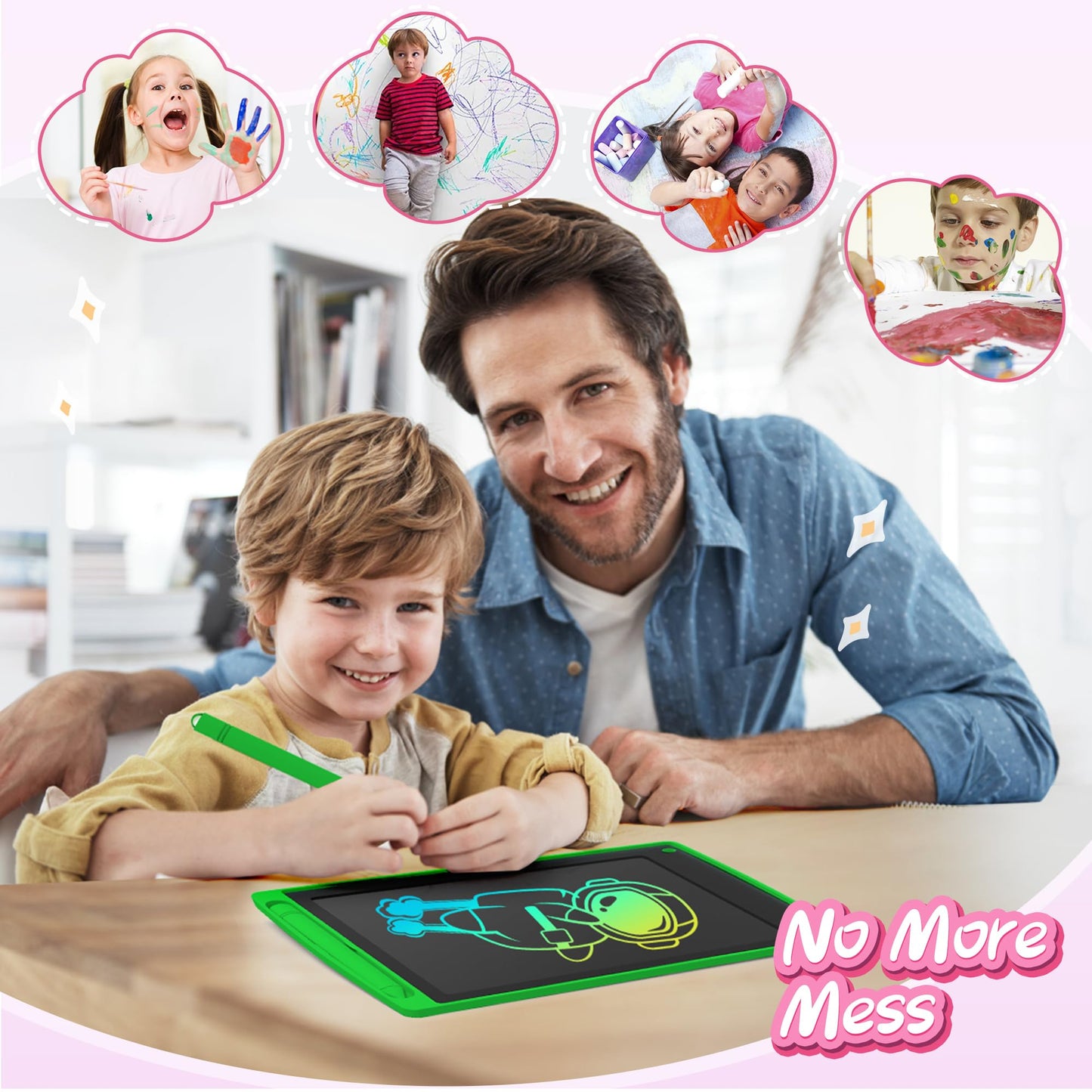 3 Pack LCD Writing Tablet, Colorful Toddler Drawing Tablet Doodle Board for Kids, Erasable Reusable Electronic Drawing Pad, LEYAOYAO Educational and Learning Toy for 3-6 Years Old Boy and Girl