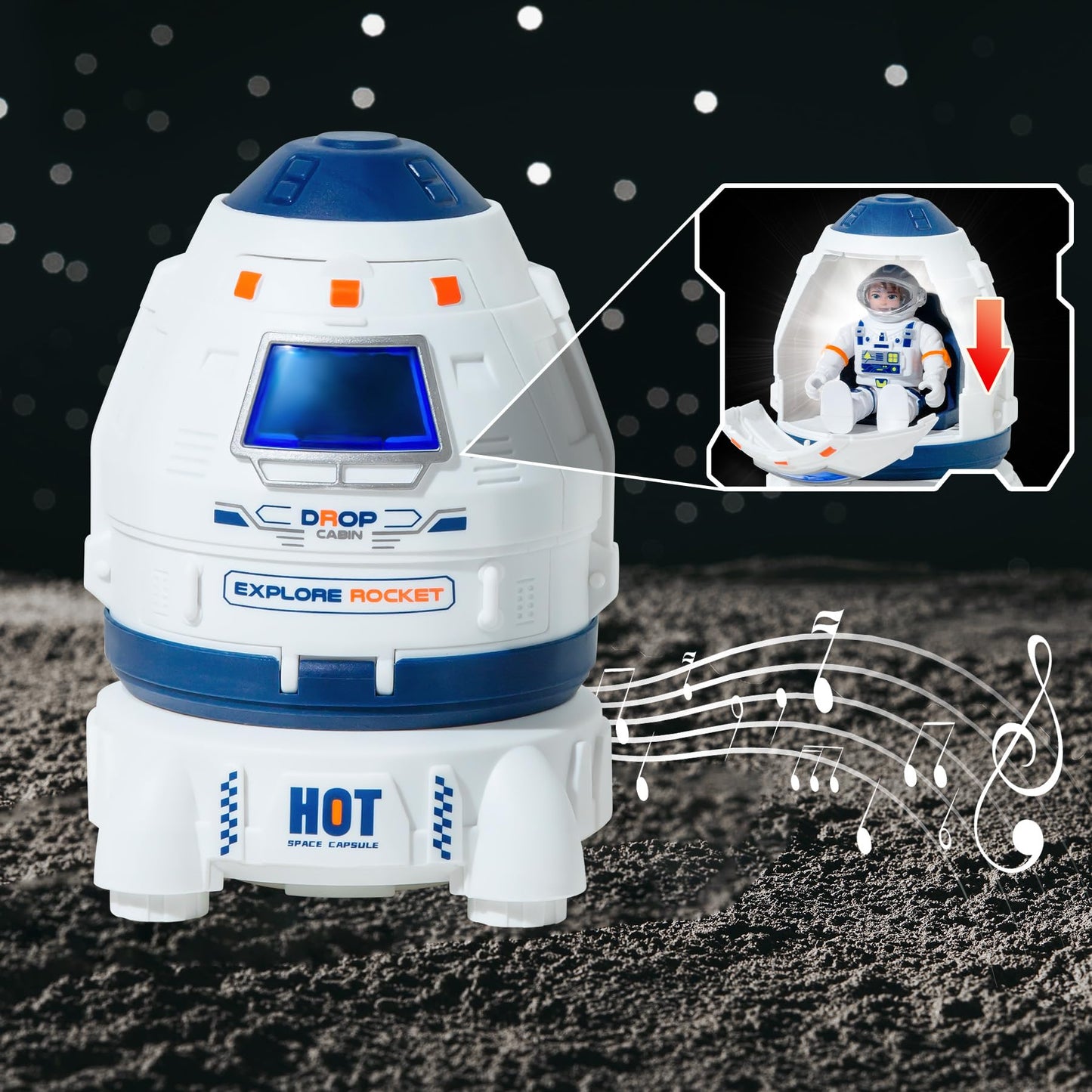 Wbzle Educational Interactive | Children's Rockets for Kids | Toddler Toys 4-5 Boys & Boys Toys 6-8 Years Old