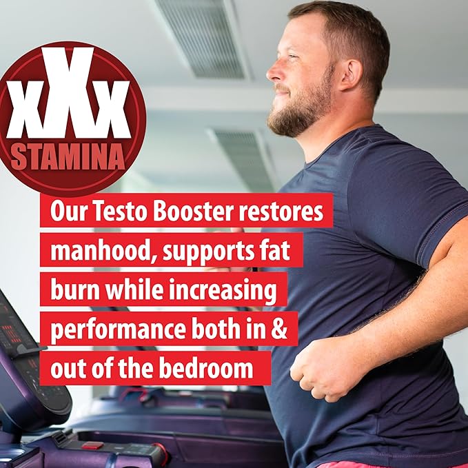 Natural Testosterone Booster for Men at Gym & Bedroom w/Horny Goat Weed & EGCG Green Tea Helps Boost Physical Performance, Restore Vitality and Support Weight Management - 60 Tablets