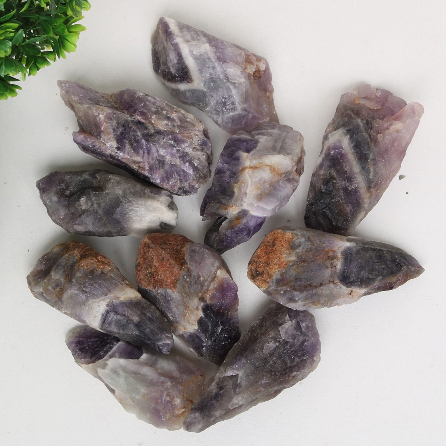 REAL-GEMS Natural Raw Healing Crystals Rough Stones for Tumbling, Cabbing, Polishing, Wire Wrapping, Wicca & Reiki Crystal Healing, Mix Gemstones,7 Chakra (Violate Amethyst)