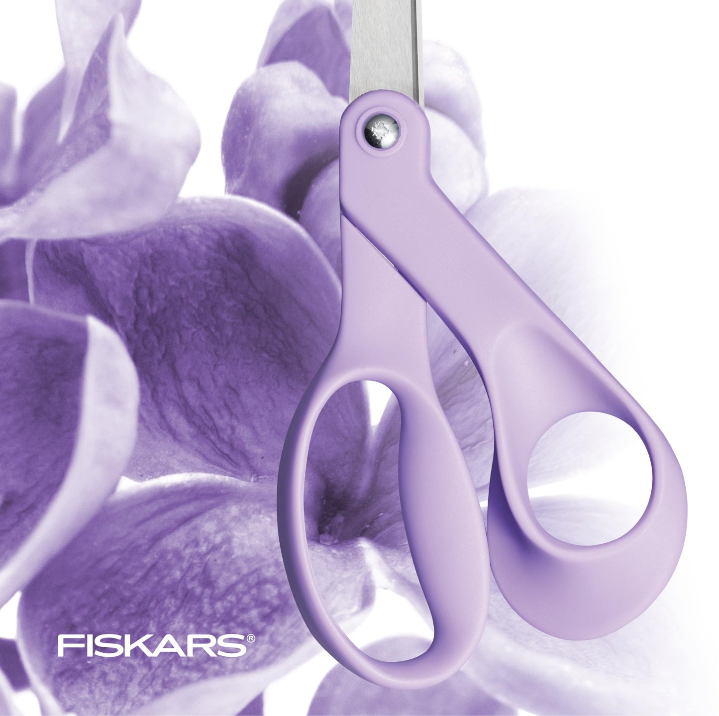 Fiskars Ultra Lilac Scissors, Explore Design Collection, High-Grade Stainless Steel Blades and Ergonomic Handles for Arts and Crafts