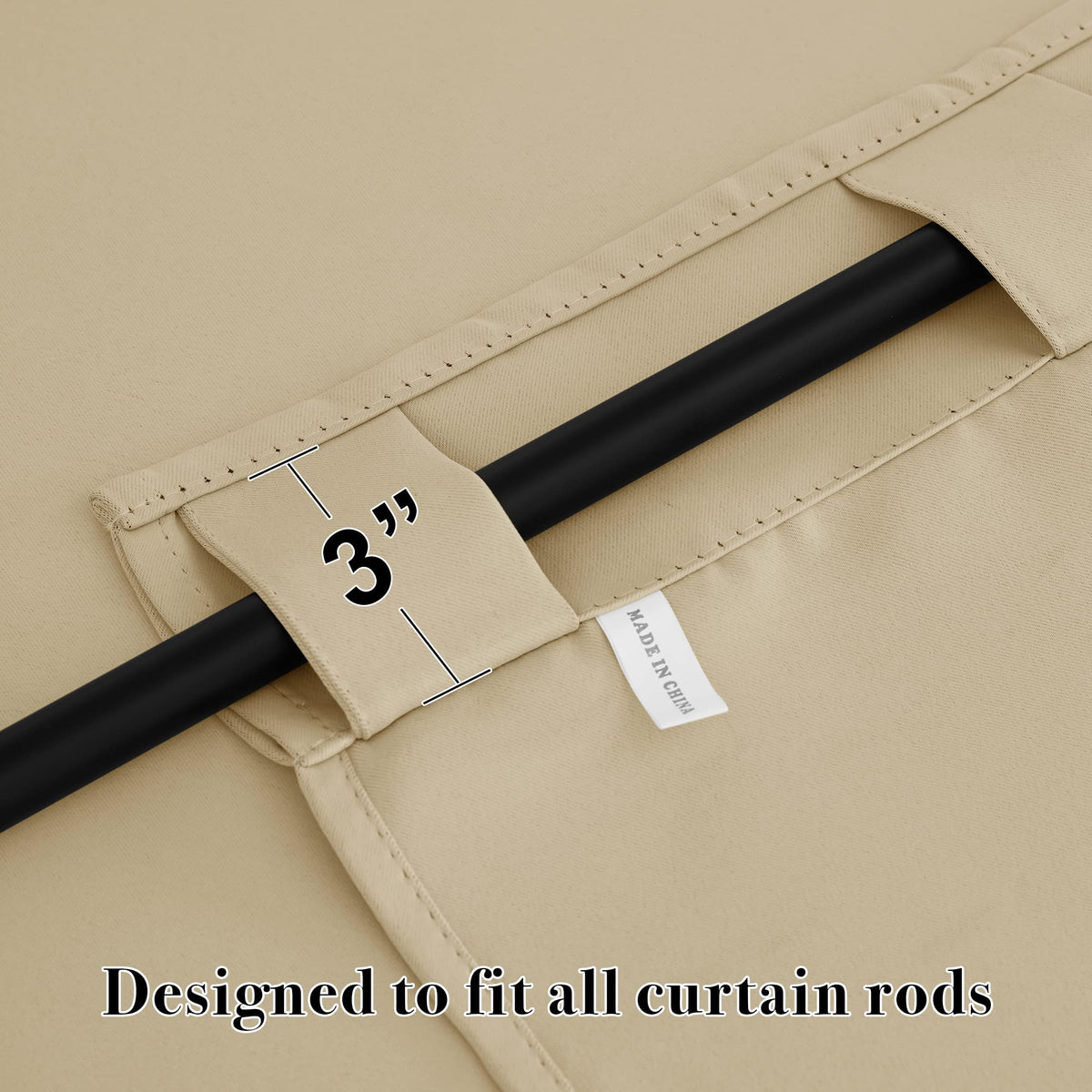 Blackout Curtains 72 inches Long for Bedroom (2 Count)