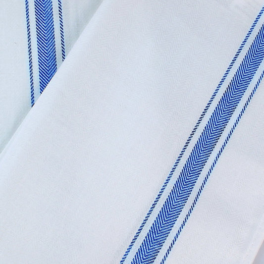Utopia Towels Blue Dish Towels [12 Pack - 15 x 25 Inches] 100% Ring Spun Cotton Highly Absorbent & Reusable Cleaning Bar, Tea, Kitchen and Dishcloths Set - 200 GSM