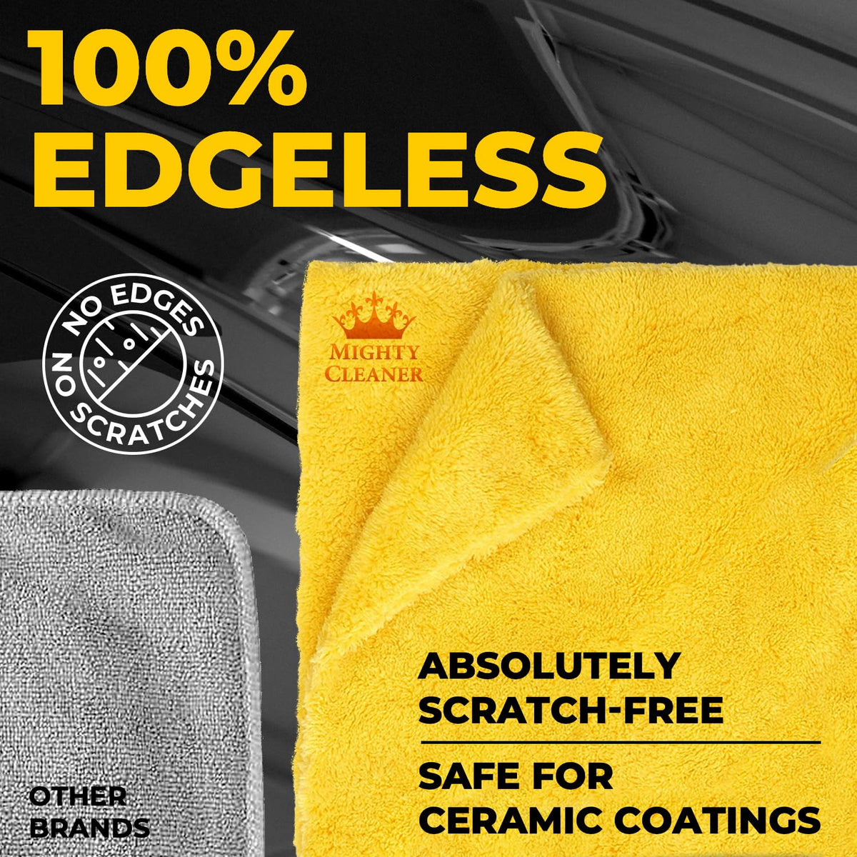 Edgeless Microfiber Car Towels (6 Count)