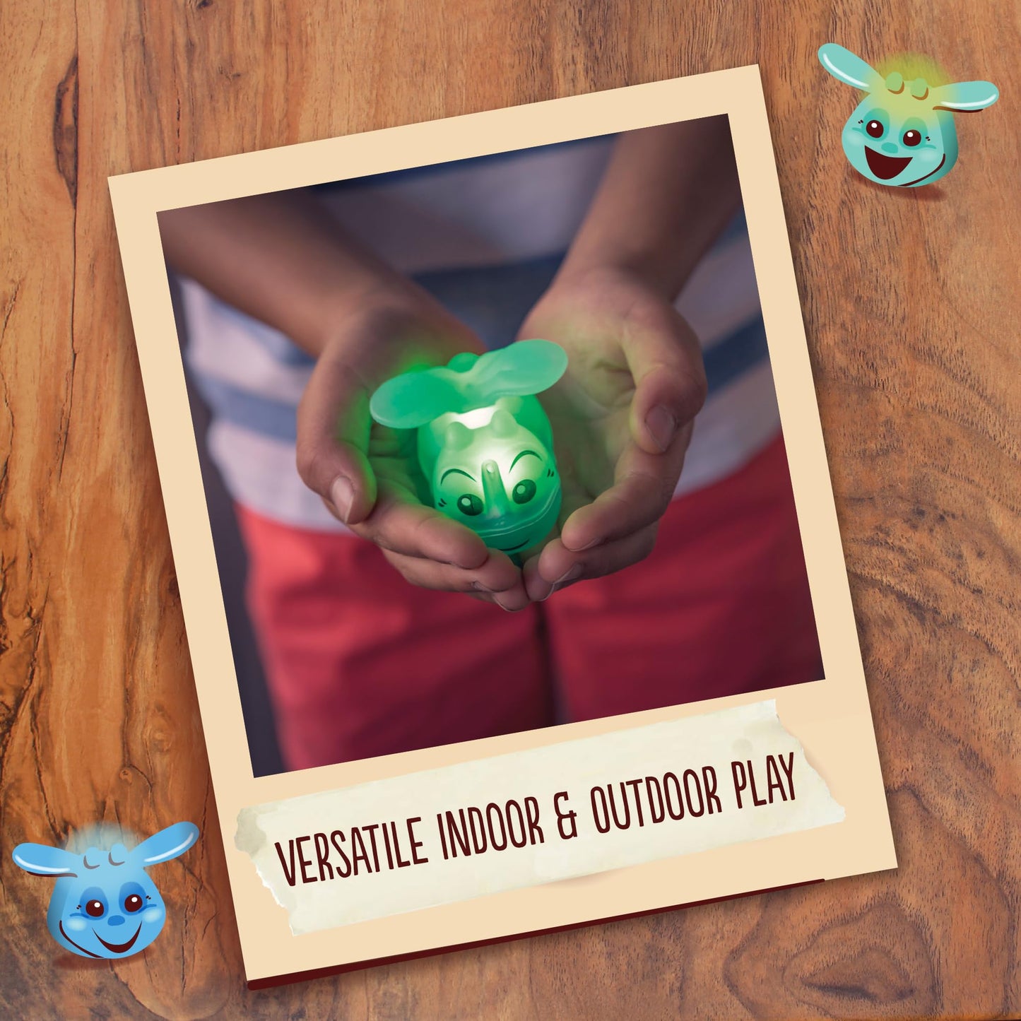 Toysmith Chasing Fireflies Kids Game - The Game of Shine & Seek - Interactive Games for Kids - Indoor & Outdoor Game - for Ages 3+, Blue,Green