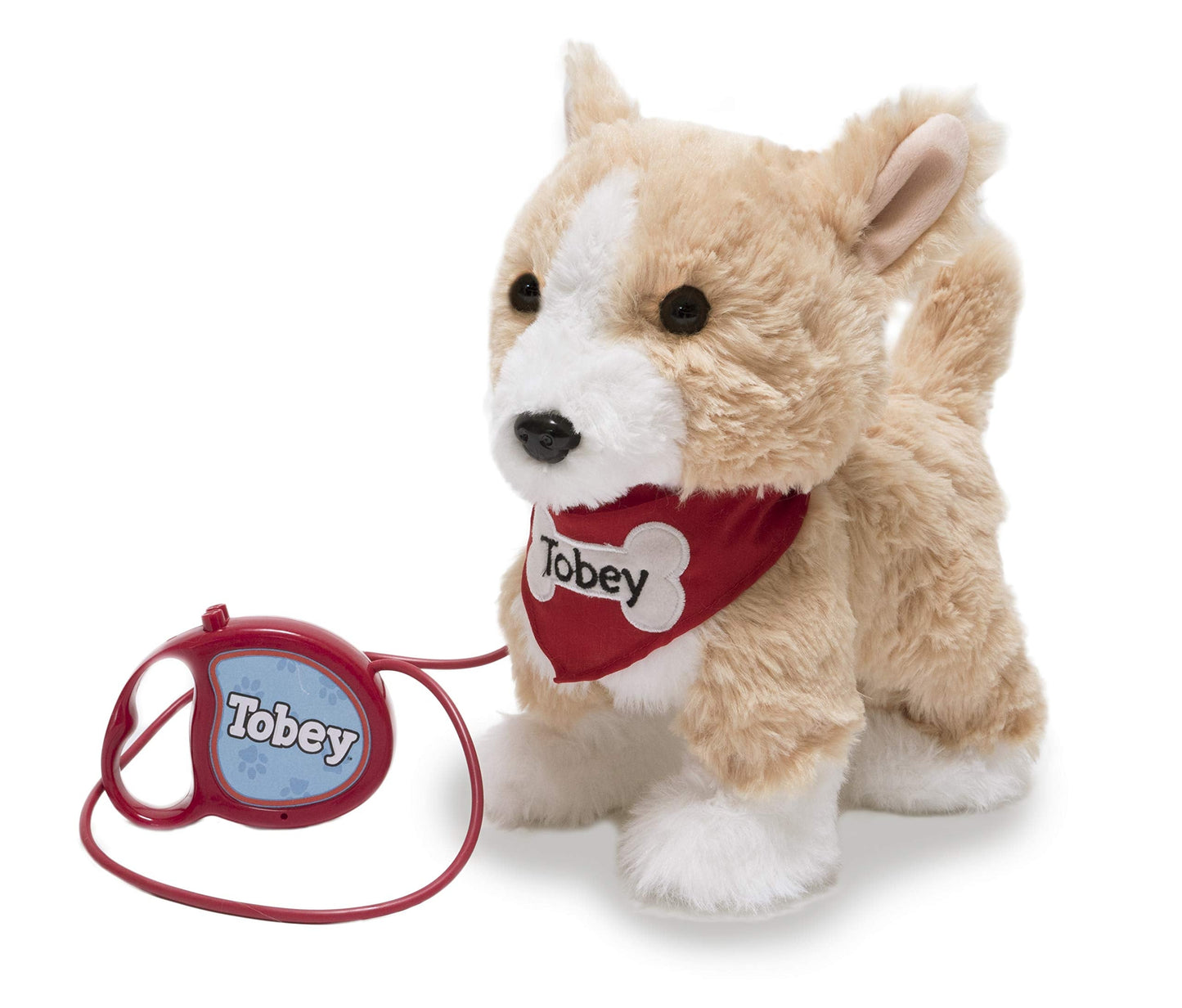 Cuddle Barn - Walking Buddies Tobey | Animated Dog Stuffed Animal Plush Toy Walks, Wags Tail, and Says Playful Phrases, 11 inches