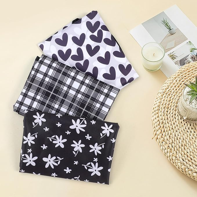 Adult Bibs-3 Pcs Washable Clothing Protector with Upgraded Crumb Catcher