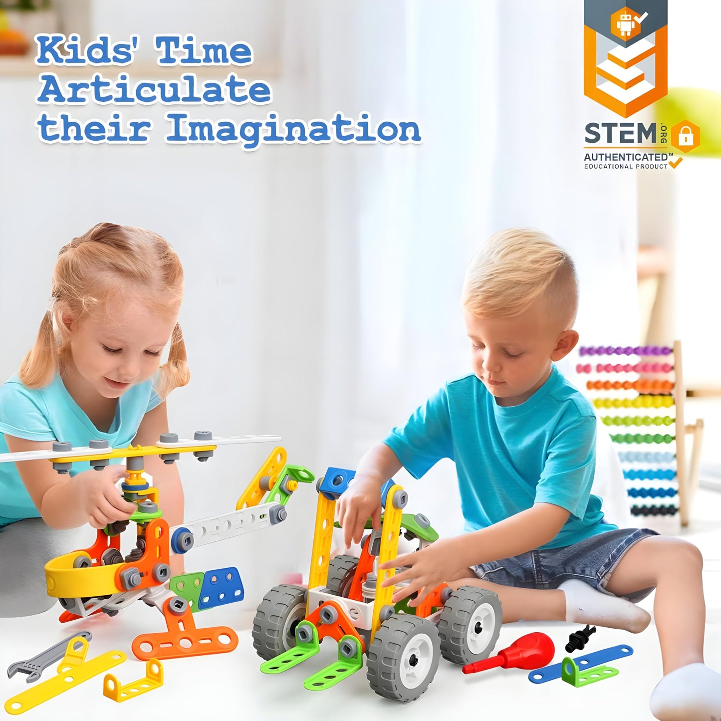 MOONTOY 11 in 1 STEM Kits Building Toys for Kids Ages 4-8 5-7, Stem Toys for 4 5 6 7 8 Year Old Boy Birthday Gift, Educational Construction Set for Boys 4-6 6-8 5-8, Creative Learning Engineering Game