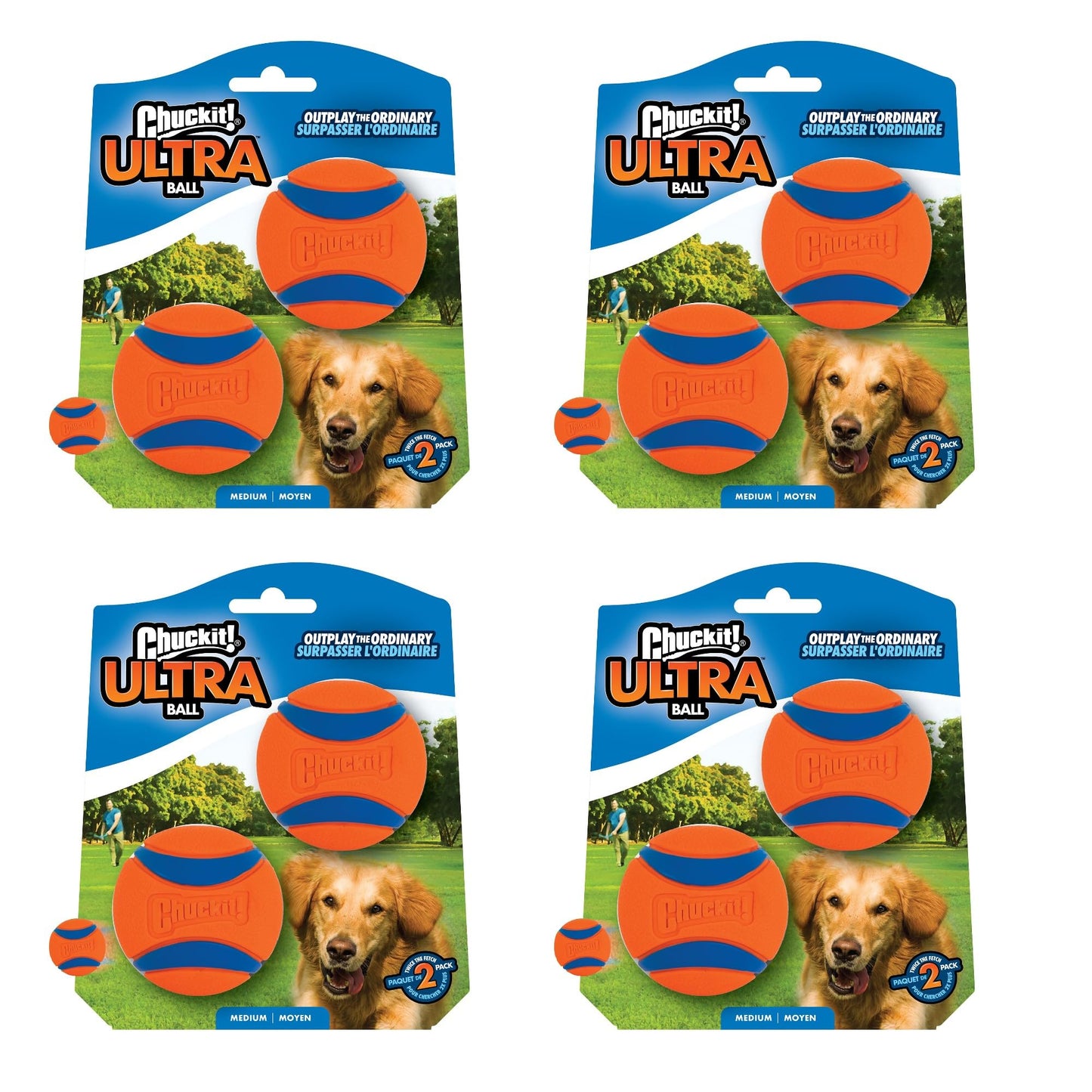 ChuckIt! Medium Ultra Ball, 8 Count