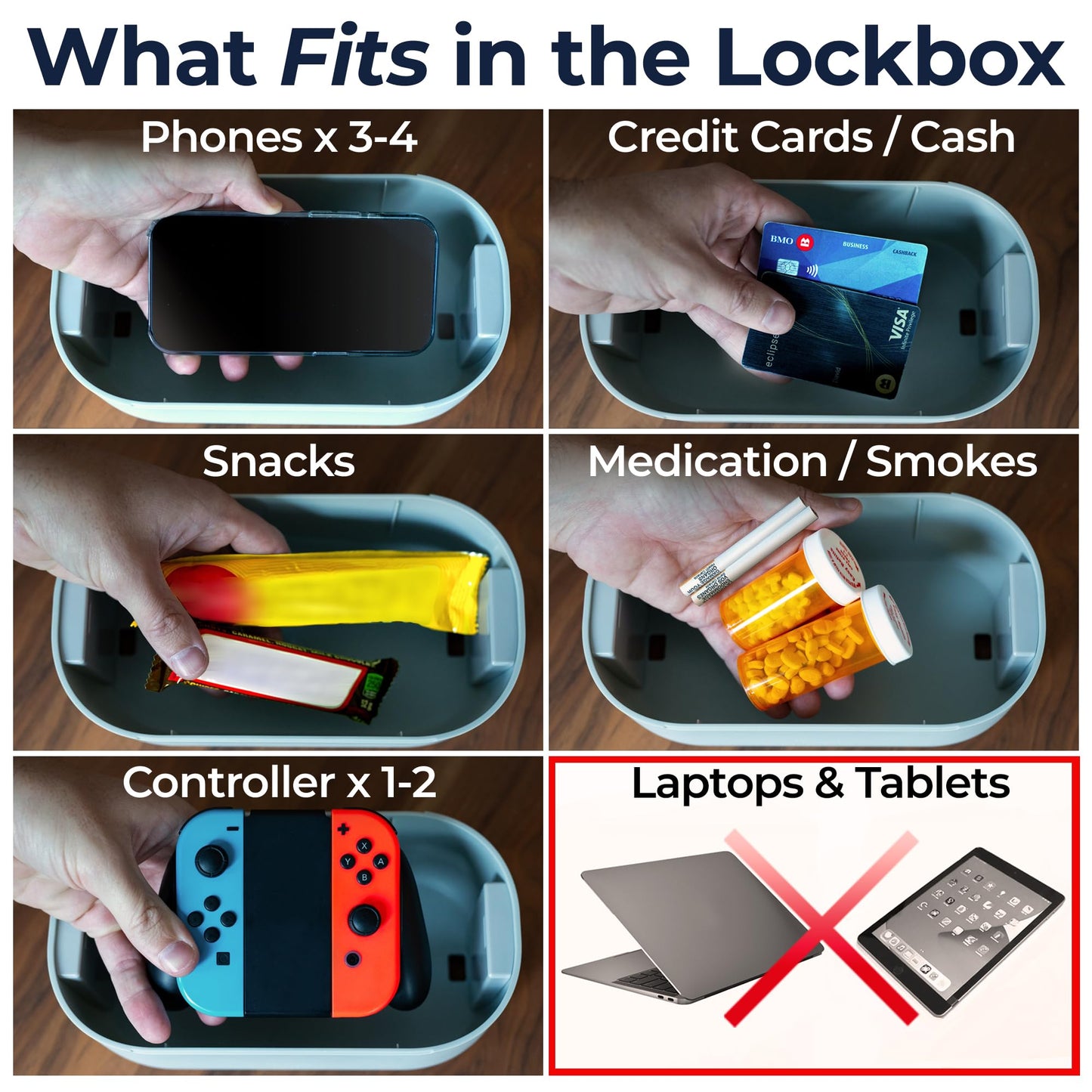 Mindsight Timed Lock Box | Unplug from Phones, Video Games, Social Media, Snacks & Cravings | 3 Modes based on Willpower | Easy to Use | Out of Sight ~ Out of Mind | Boost Your Mental Wellness