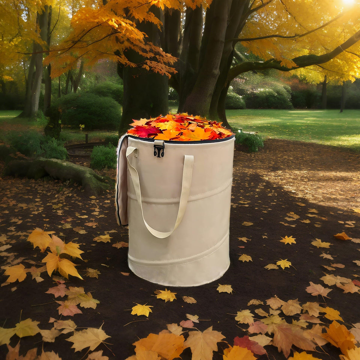 Collapsible Trash Can with Lid
