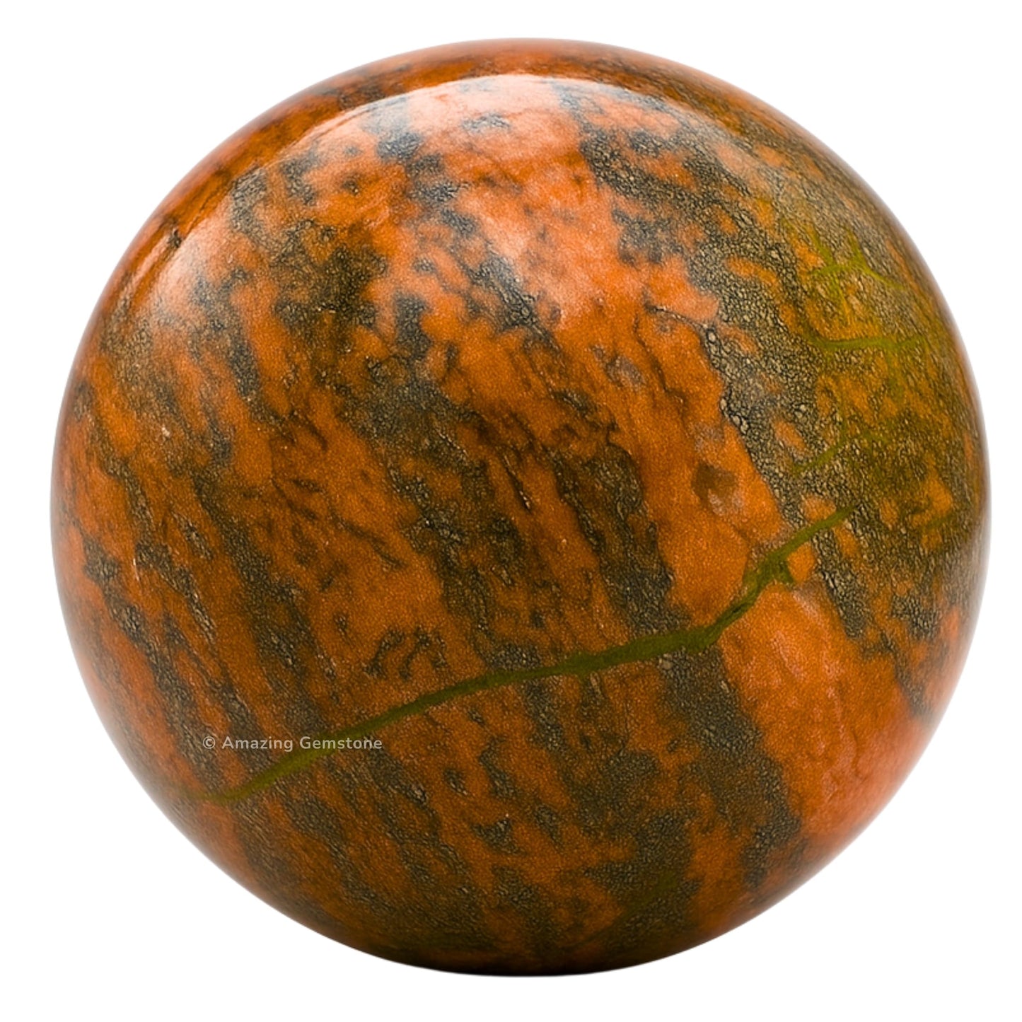 Amazing Gemstone Unakite Crystal Ball with Stand - 2 Inches Crystal Sphere Meditation Balls for Witchcraft and Decorative Balls