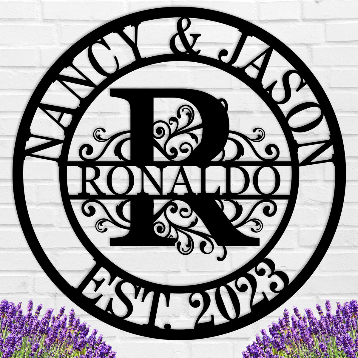 Wedding Gifts for Couples 2025, Personalized Metal Name Signs, Custom Name Signs, Custom Family Name Sign, Last Name Sign, Monogram Letters Wall Decor, House Warming Gifts New Home
