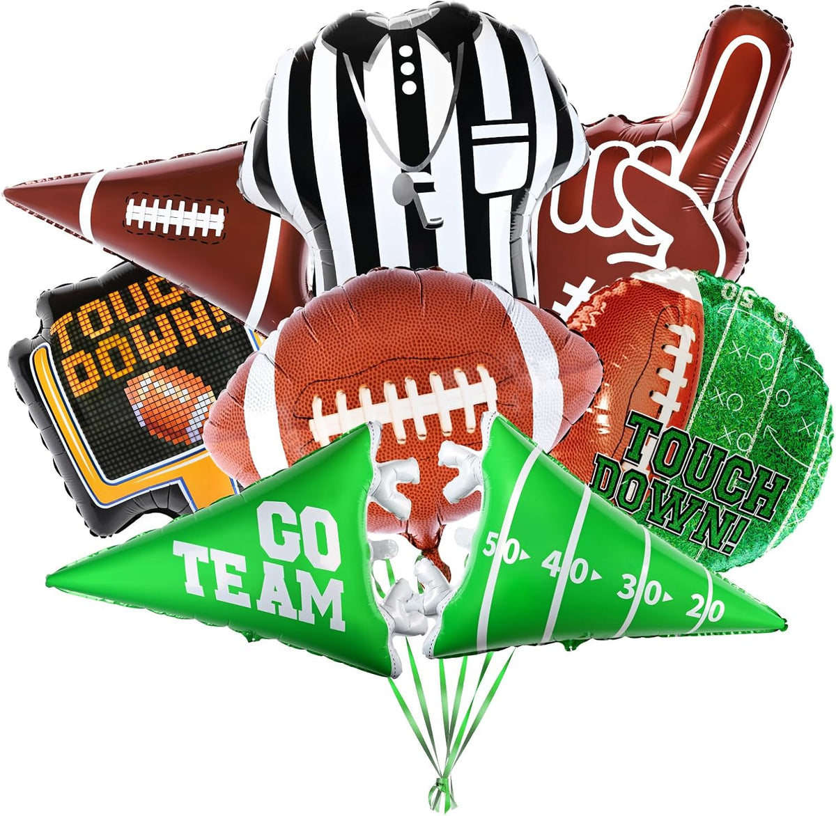 Football Party Decorations Football Shaped Foil Balloons,Touchdown Balloons for Football Game Tailgate Party Decorations