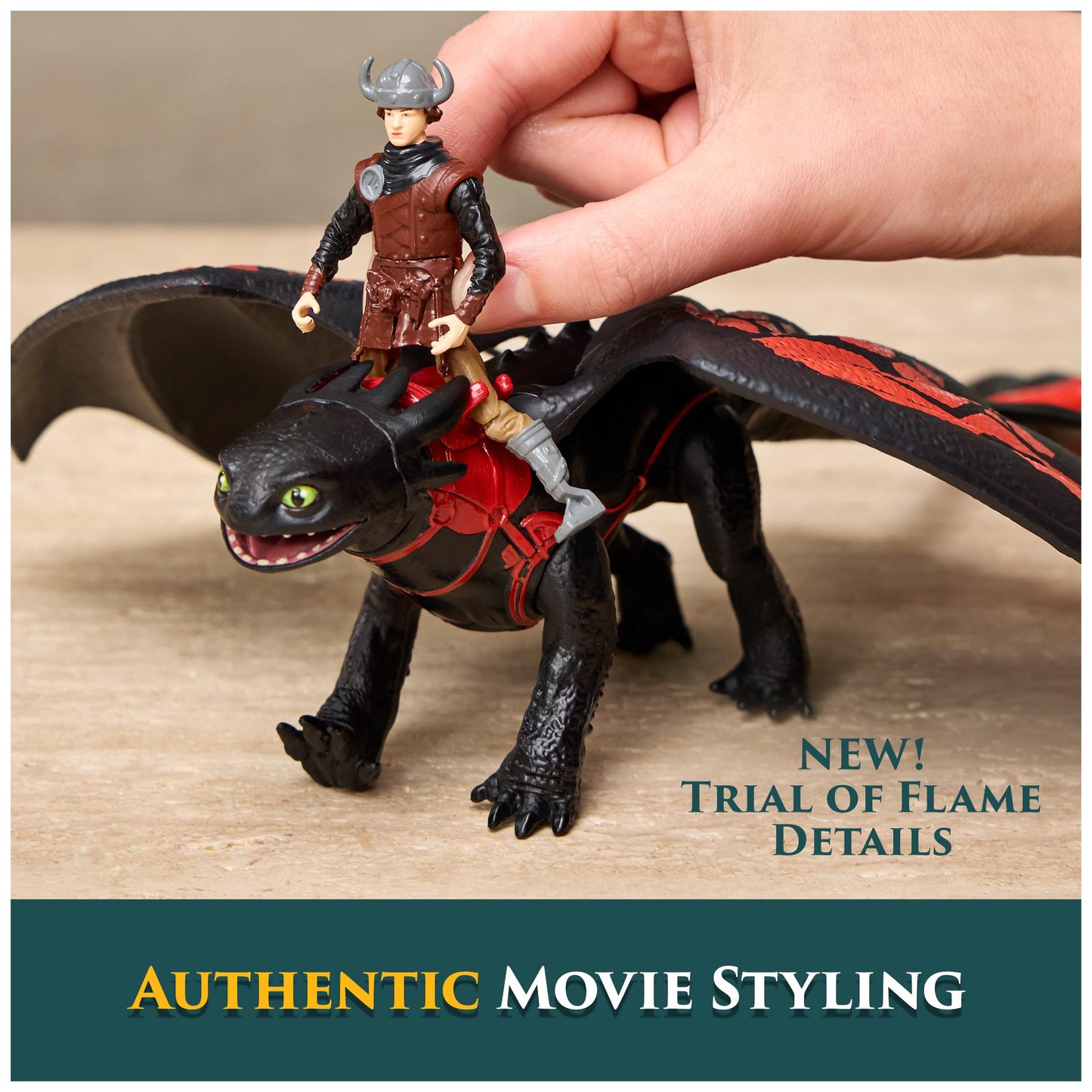 DreamWorks Dragons, How to Train Your Dragon, Toothless & Hiccup, Viking Duo Action Figures, Kids Toys for Boys Ages 4 and up