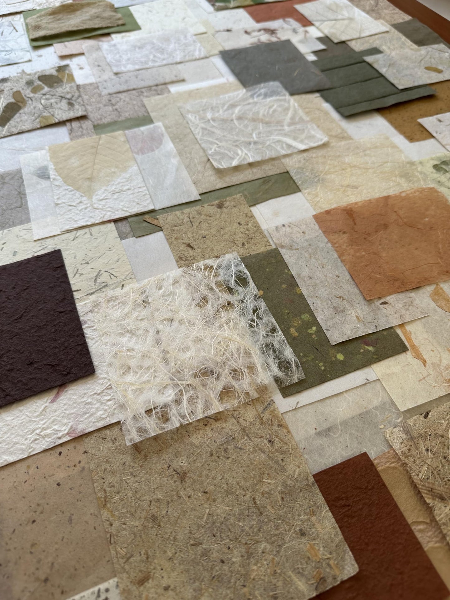 Kozo Studio - Mulberry Paper Scrap Pack Garden Grove Edition (100 Unique Pieces) | Premium Decorative Paper for Scrapbooking, Card Making, Collage, Mixed Media Crafts, and DIY Projects