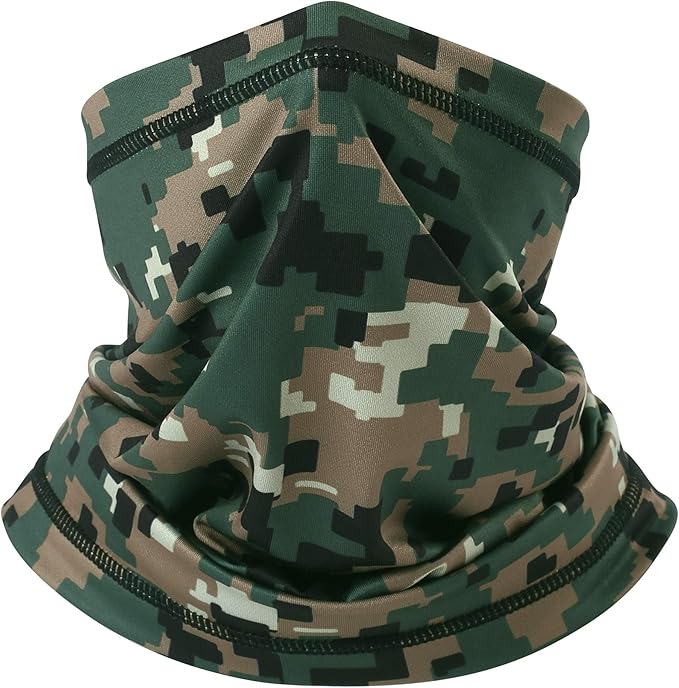 UV Protection Cooling Neck Gaiter Face Mask Scarf for Men - Windproof Neck Cover Bandana Neck Warmer Mask