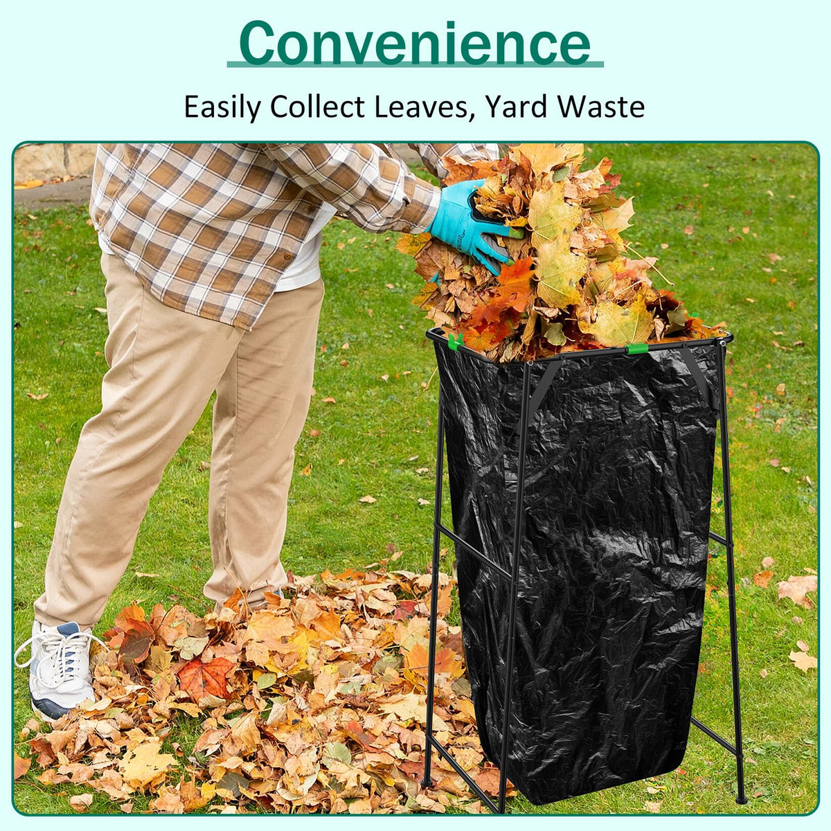 Foldable Trash Bag Holder Stand