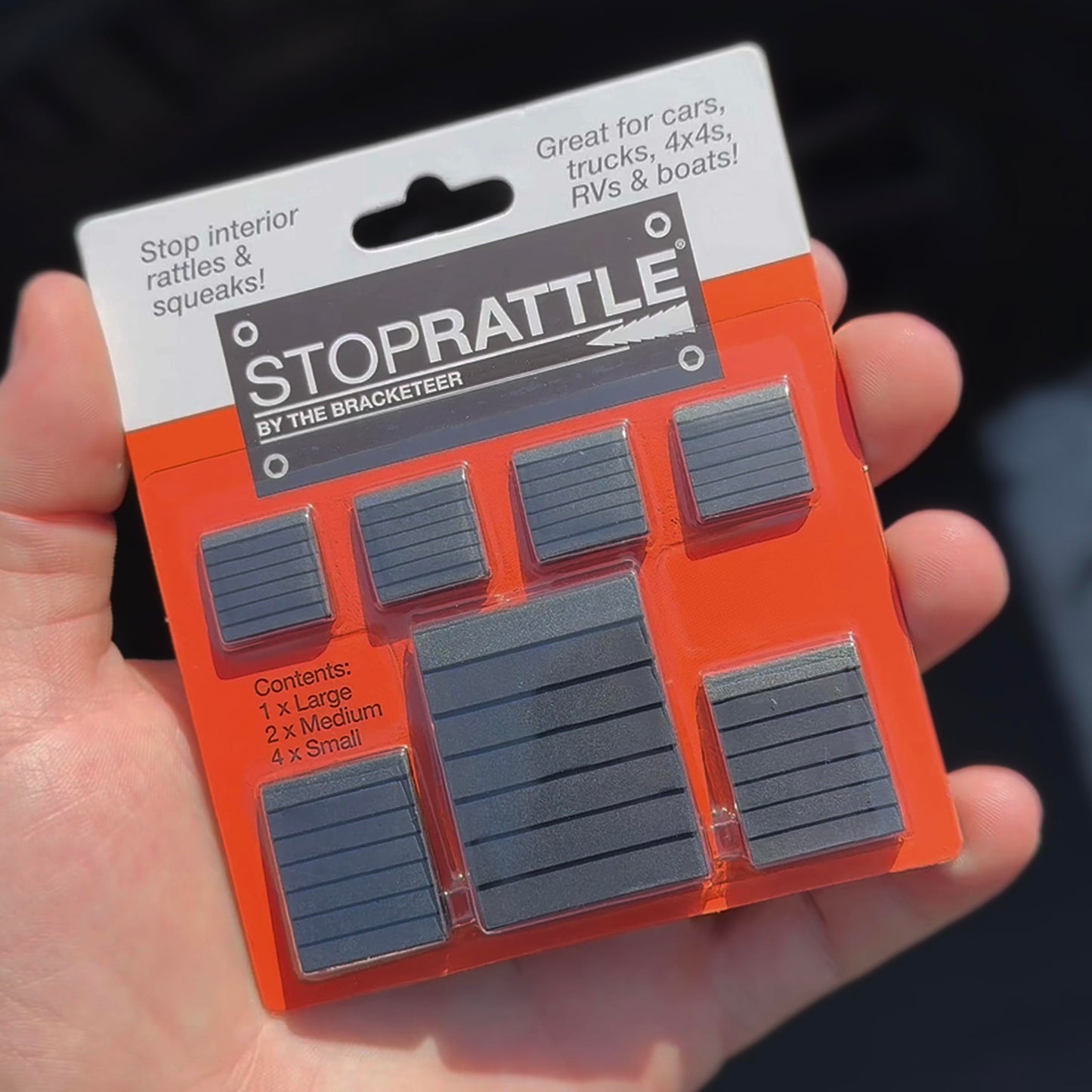 The Bracketeer StopRattle - Stop Annoying Interior rattles and squeaks in Cars, Trucks, 4x4s, RVs and Boats