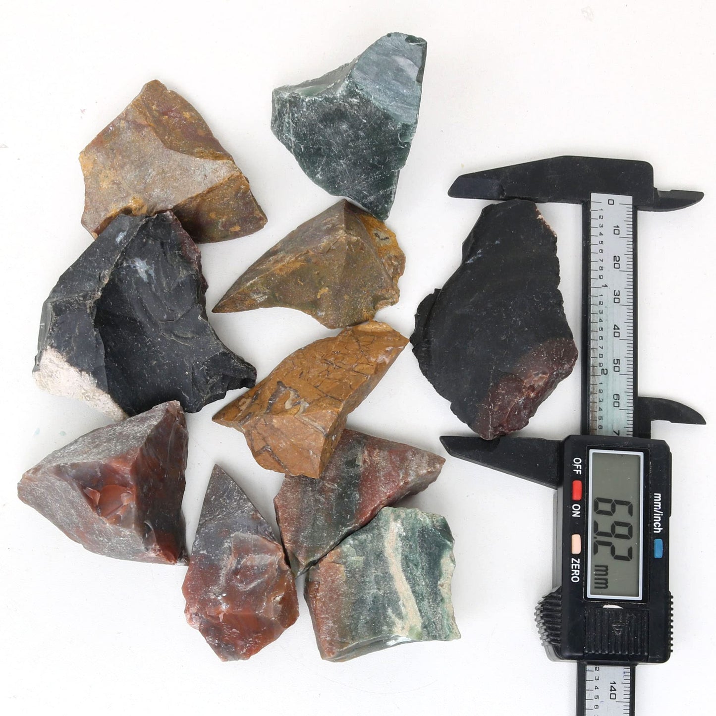 REAL-GEMS Natural Raw Healing Crystals Rough Stones for Tumbling, Cabbing, Polishing, Wire Wrapping, Wicca & Reiki Crystal Healing, Mix Gemstones,7 Chakra (Multi Opal)