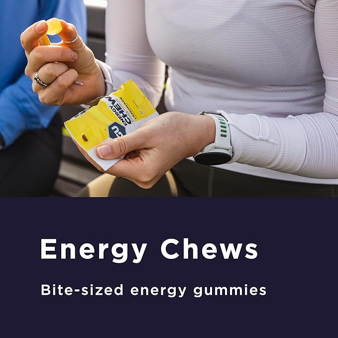 GU Energy Chews, Rainbow Mix Energy Gummies with Electrolytes, Vegan, Gluten-Free, Kosher, Caffeine Free, and Dairy-Free On-The-Go Energy for Any Workout, 12 Bags (24 Servings Total)