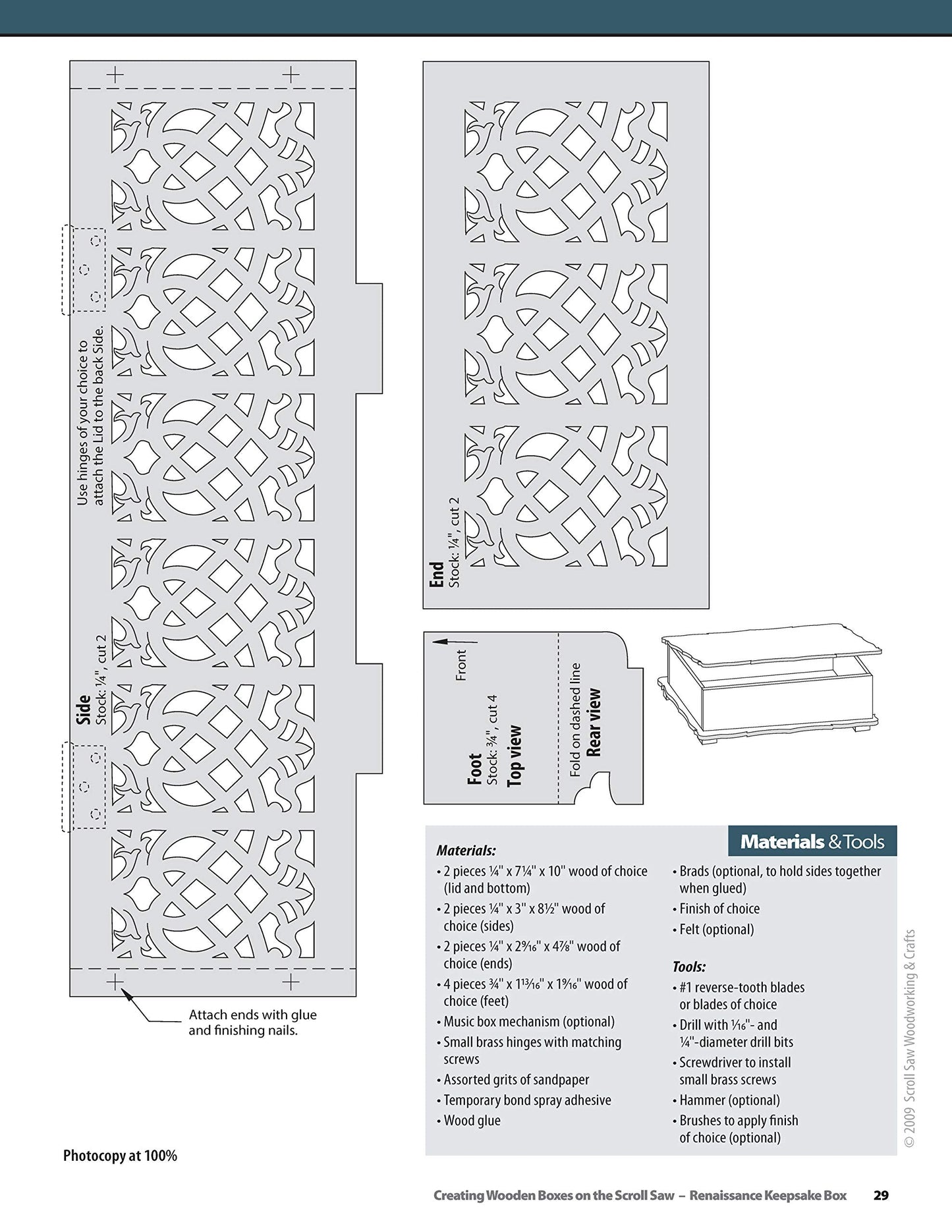 Creating Wooden Boxes on the Scroll Saw: Patterns and Instructions for Jewelry, Music, and Other Keepsake Boxes (Fox Chapel Publishing) 25 Fun Projects from Scroll Saw Woodworking & Crafts Magazine