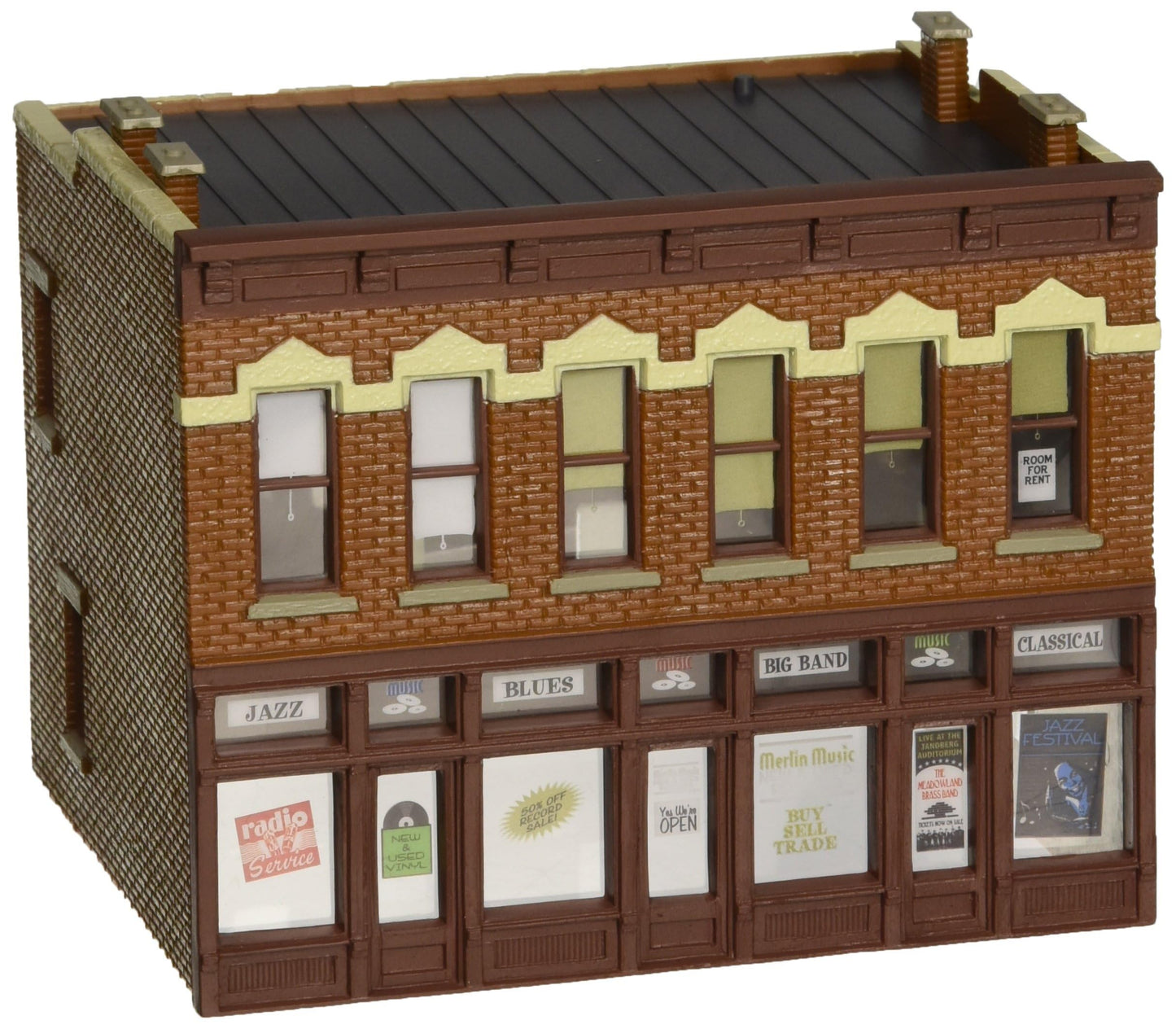 Walthers Trainline Gemini Building 931-806 HO Scale Model Railroad - Structure Assembled Model