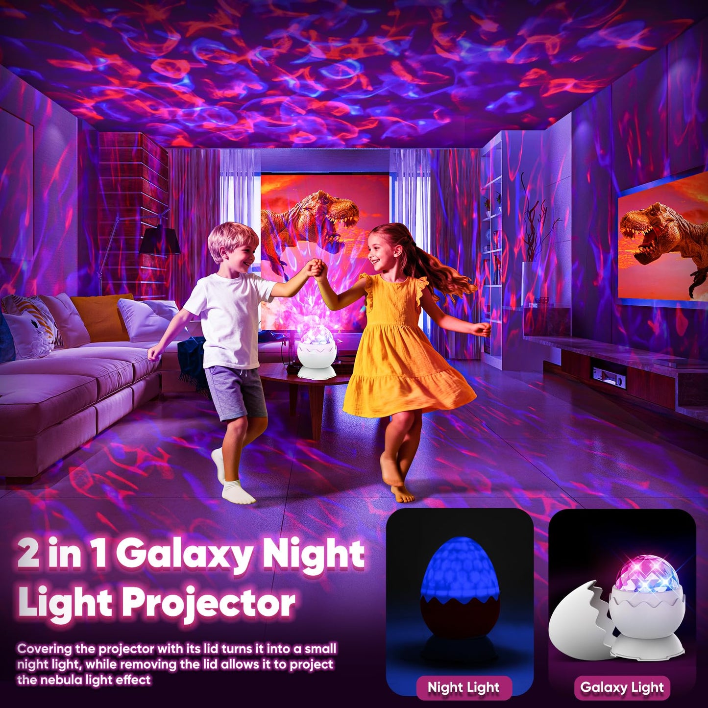 Proran Galaxy Projector for Bedroom, Nebula Galaxy Night Light Projector with Timer and Remote,Gift for Kids Adults for Ceiling,Birthdays,Christmas,Valentine's Day