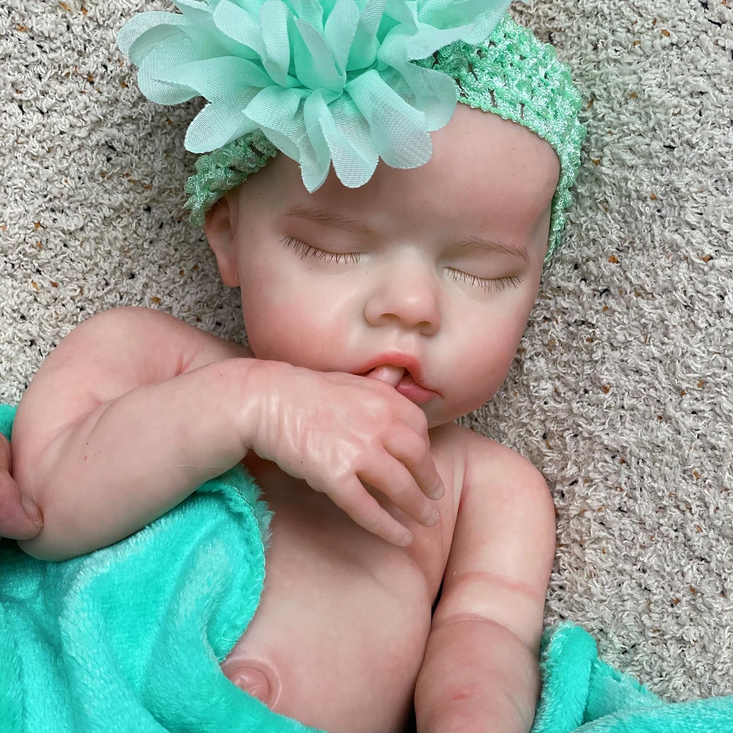 OtardDolls Realistic 18 Inch Reborn Baby Dolls - Soft Full Silicone, Girl, Washable, Includes Clothes and Bottles
