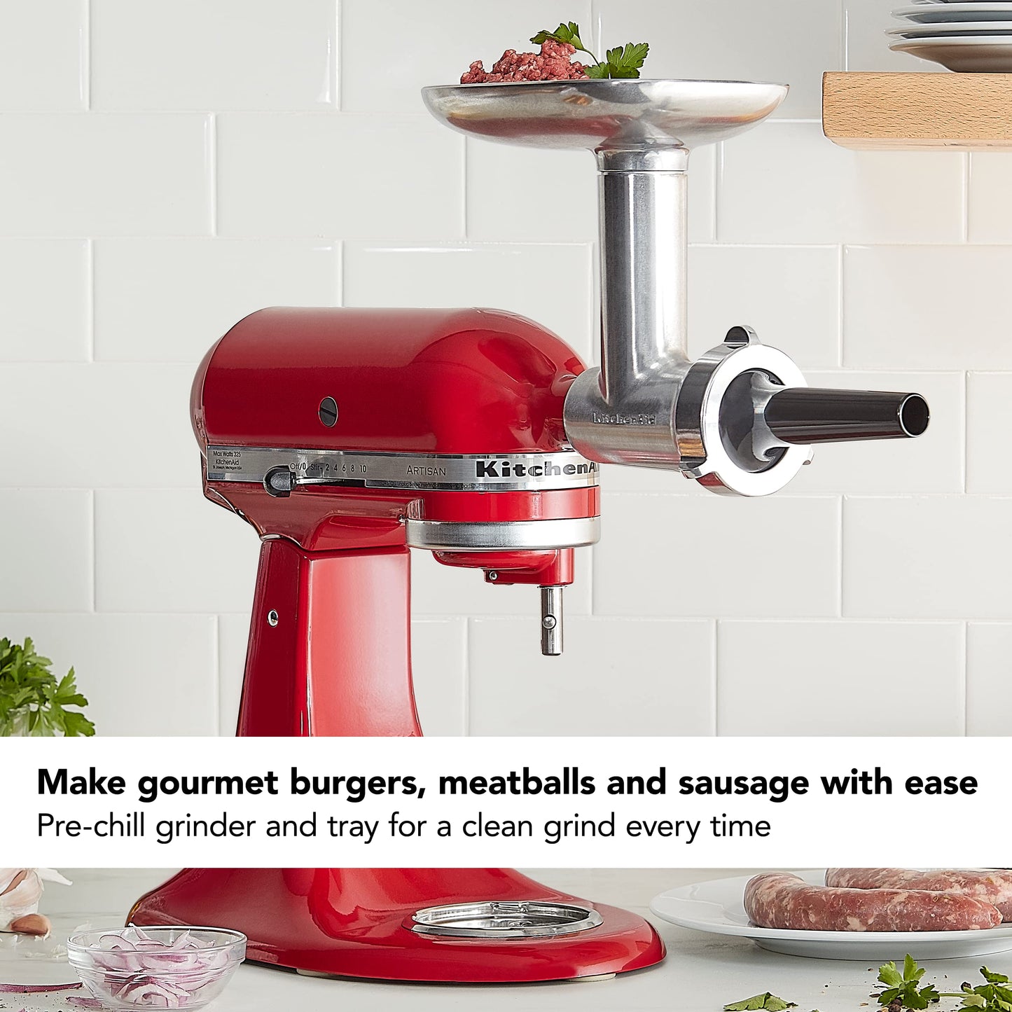 KitchenAid Stand Mixer Attachment, Food Grinder KSMMGA, Metal Food Grinder