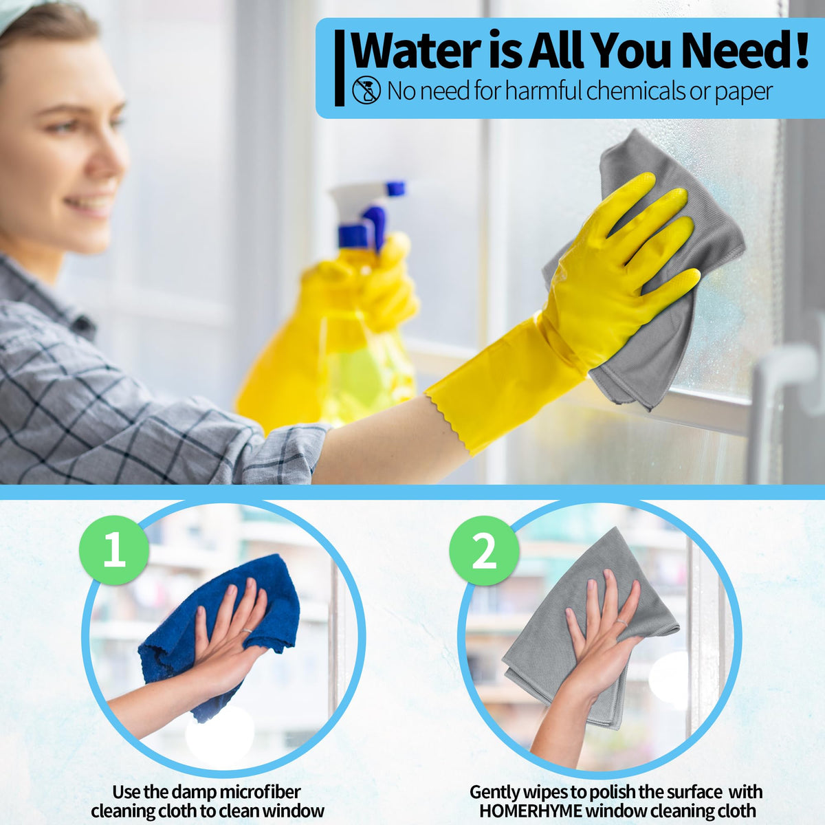 Microfiber Cleaning Cloth (12 Count)