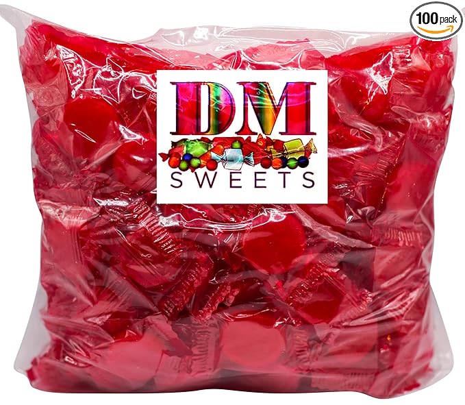 Cinnamon Discs - 100 Count of Sweet Spicy Individually Wrapped Fresh Red Cinnamon Candy